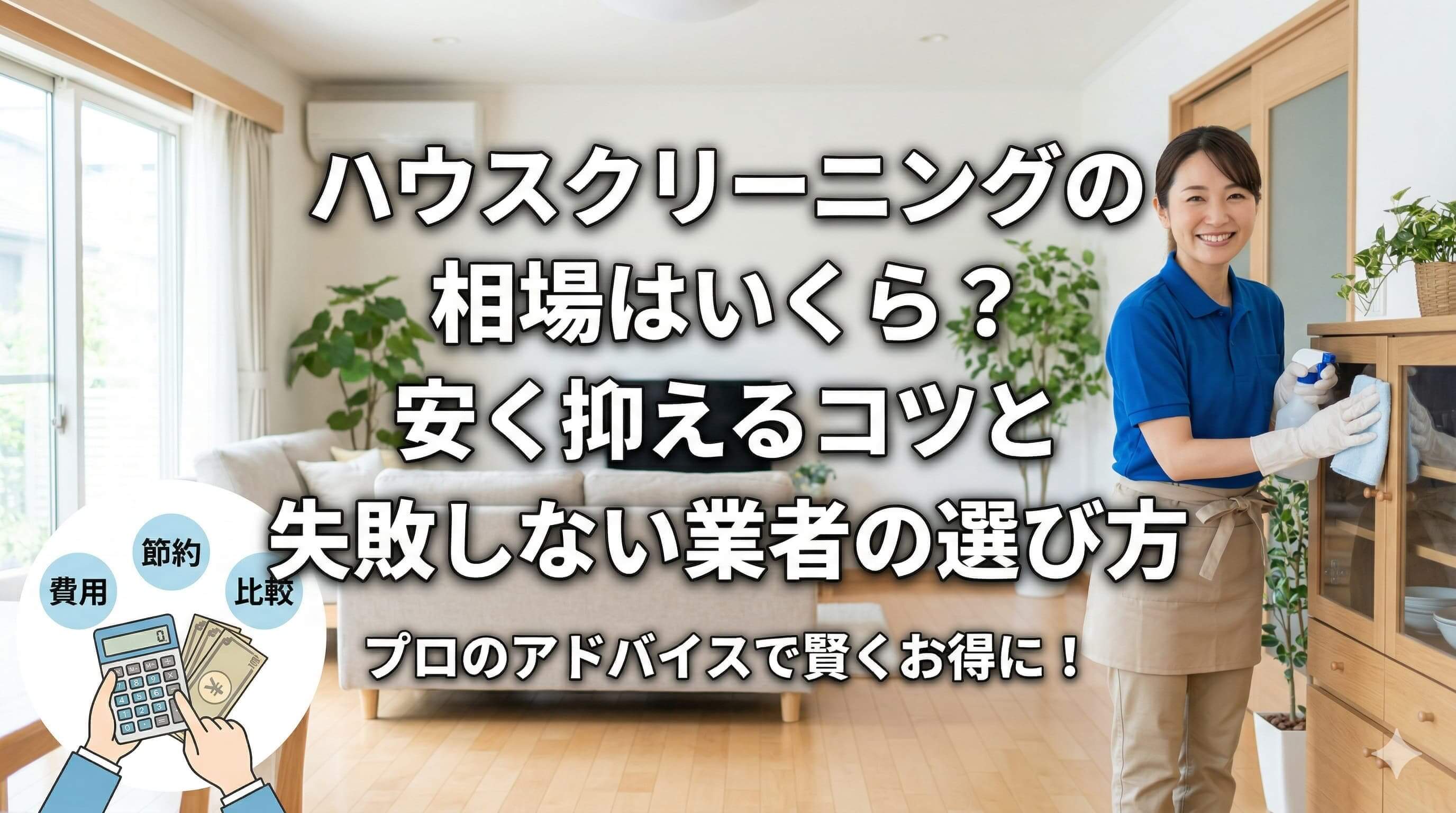 ハウスクリーニングの相場はいくら？