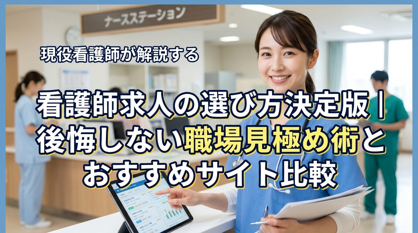 看護師求人の選び方