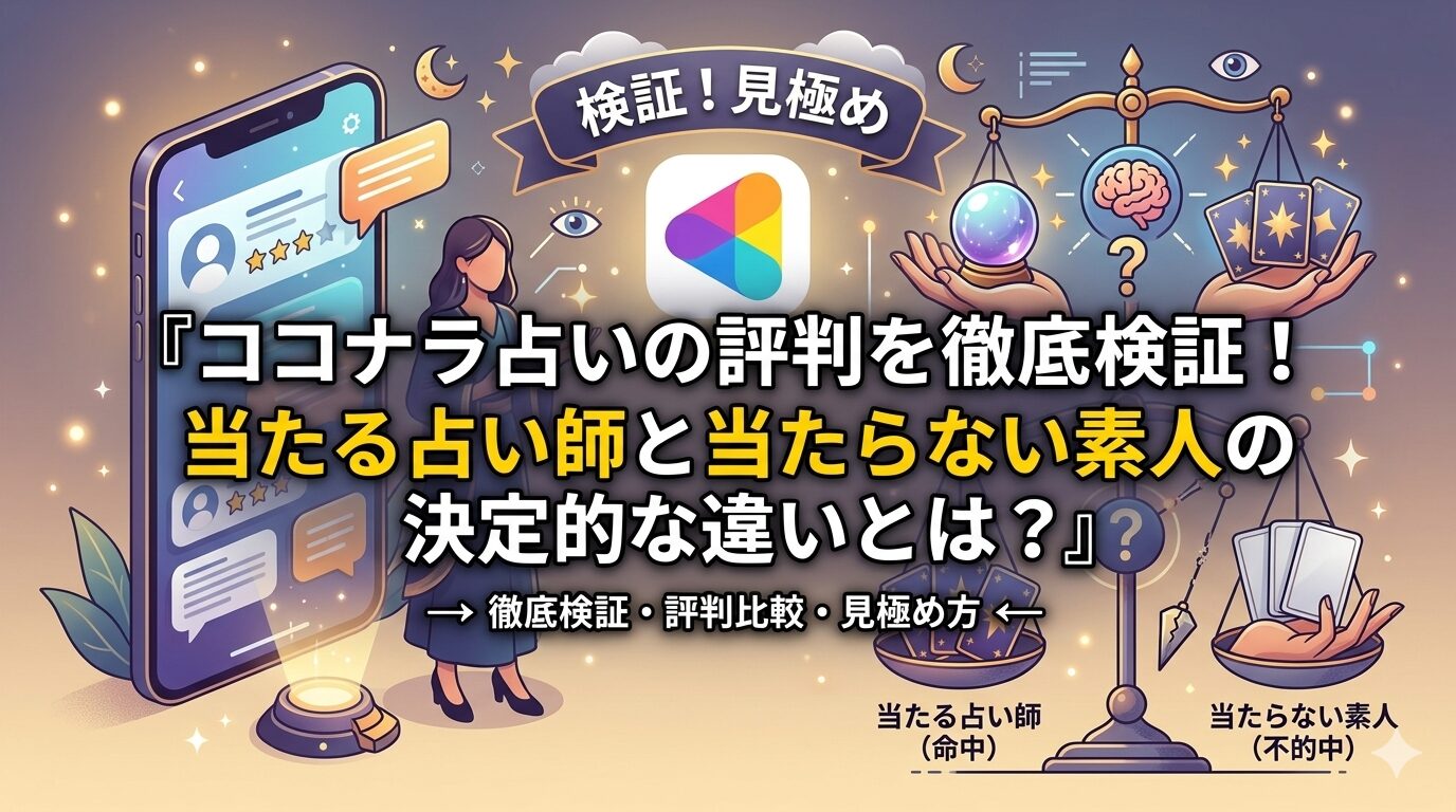 ココナラ占いの評判を徹底検証