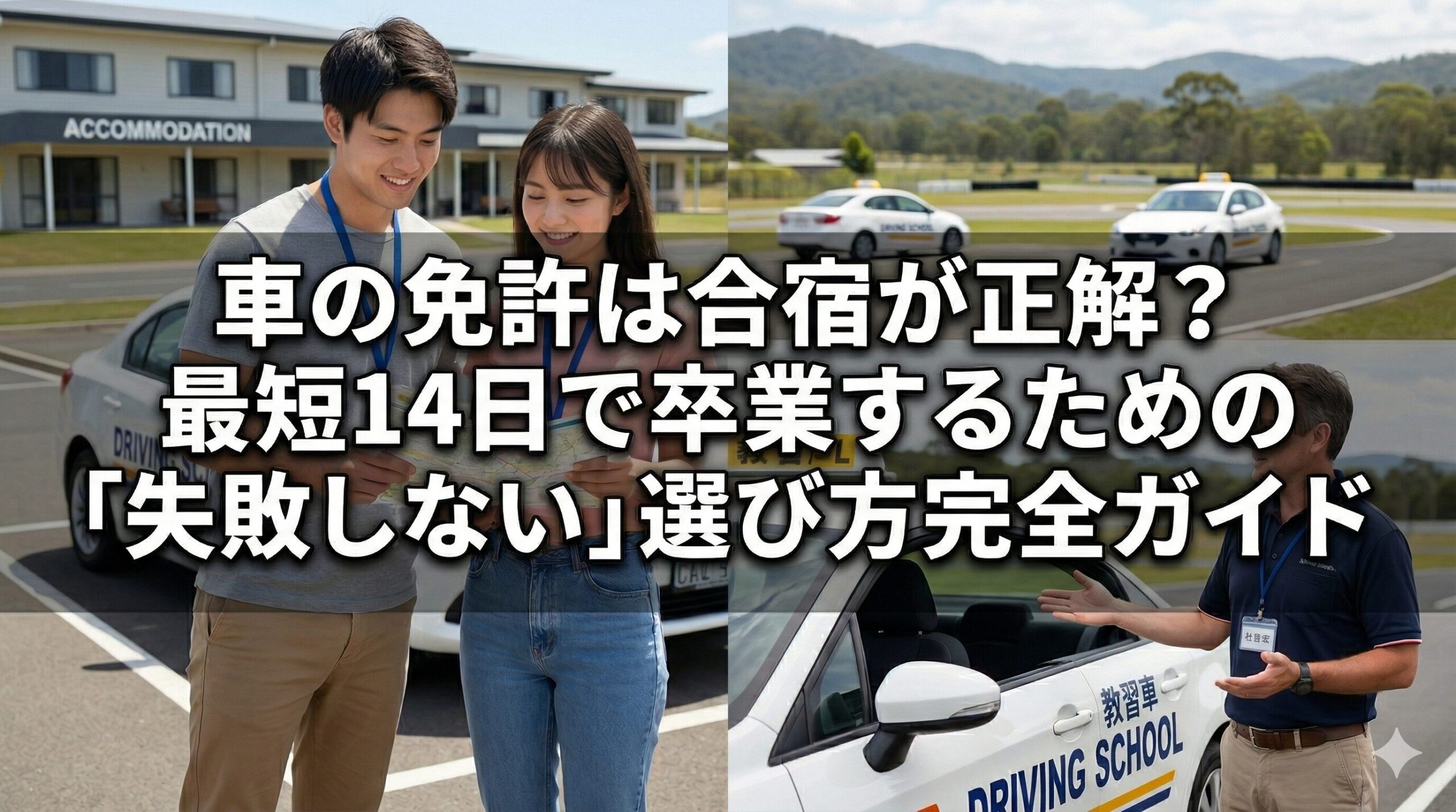 車の免許は合宿が正解？