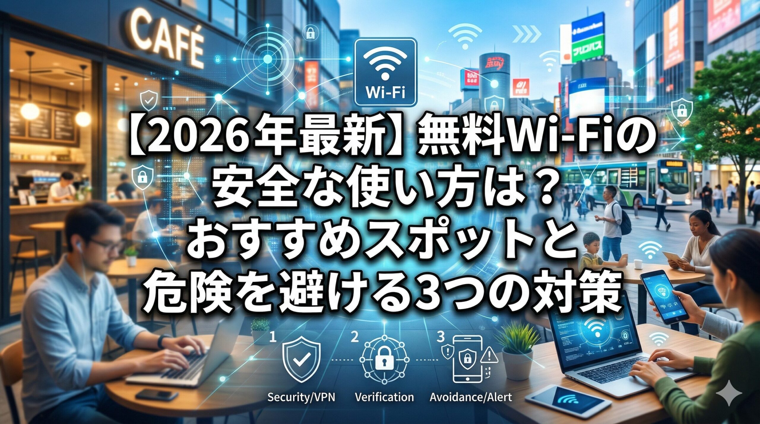 無料Wi-Fiの安全な使い方