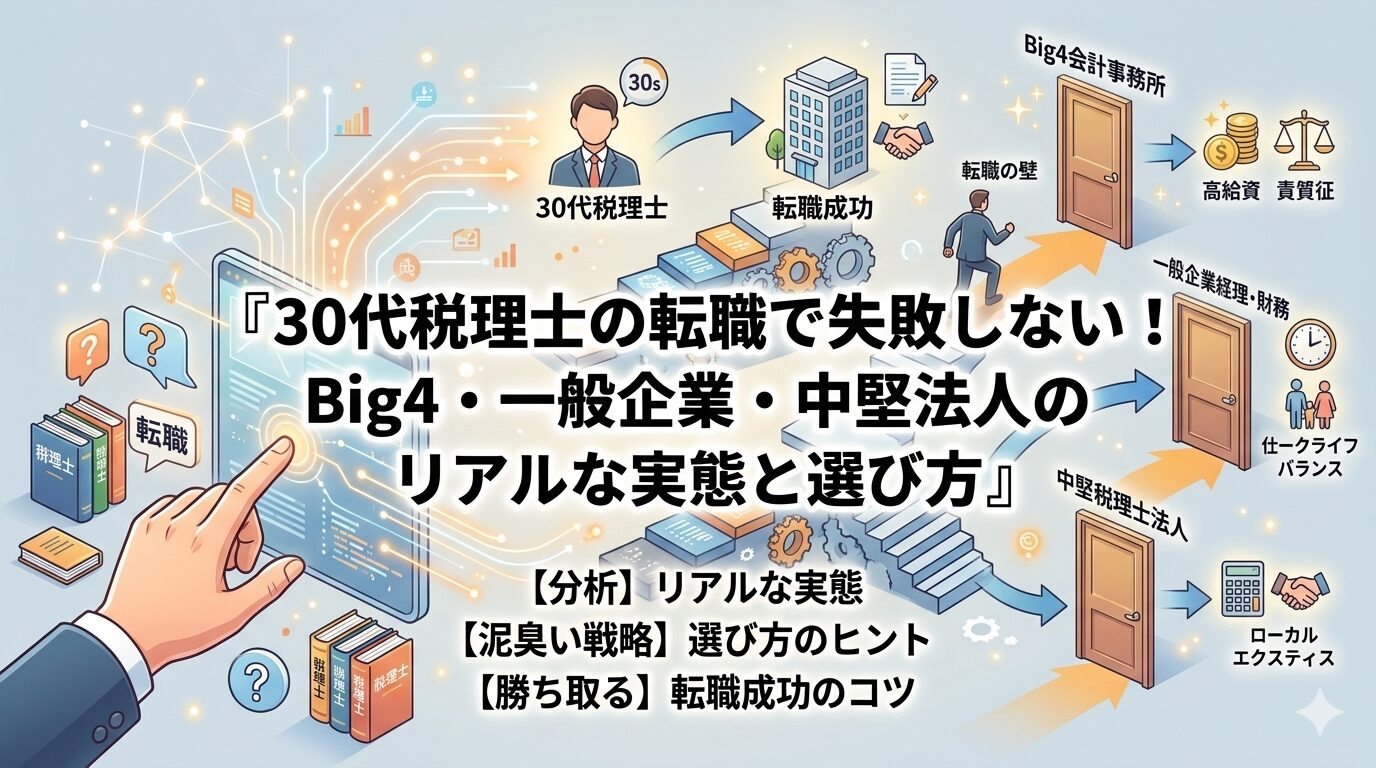 30代税理士の転職で失敗しない
