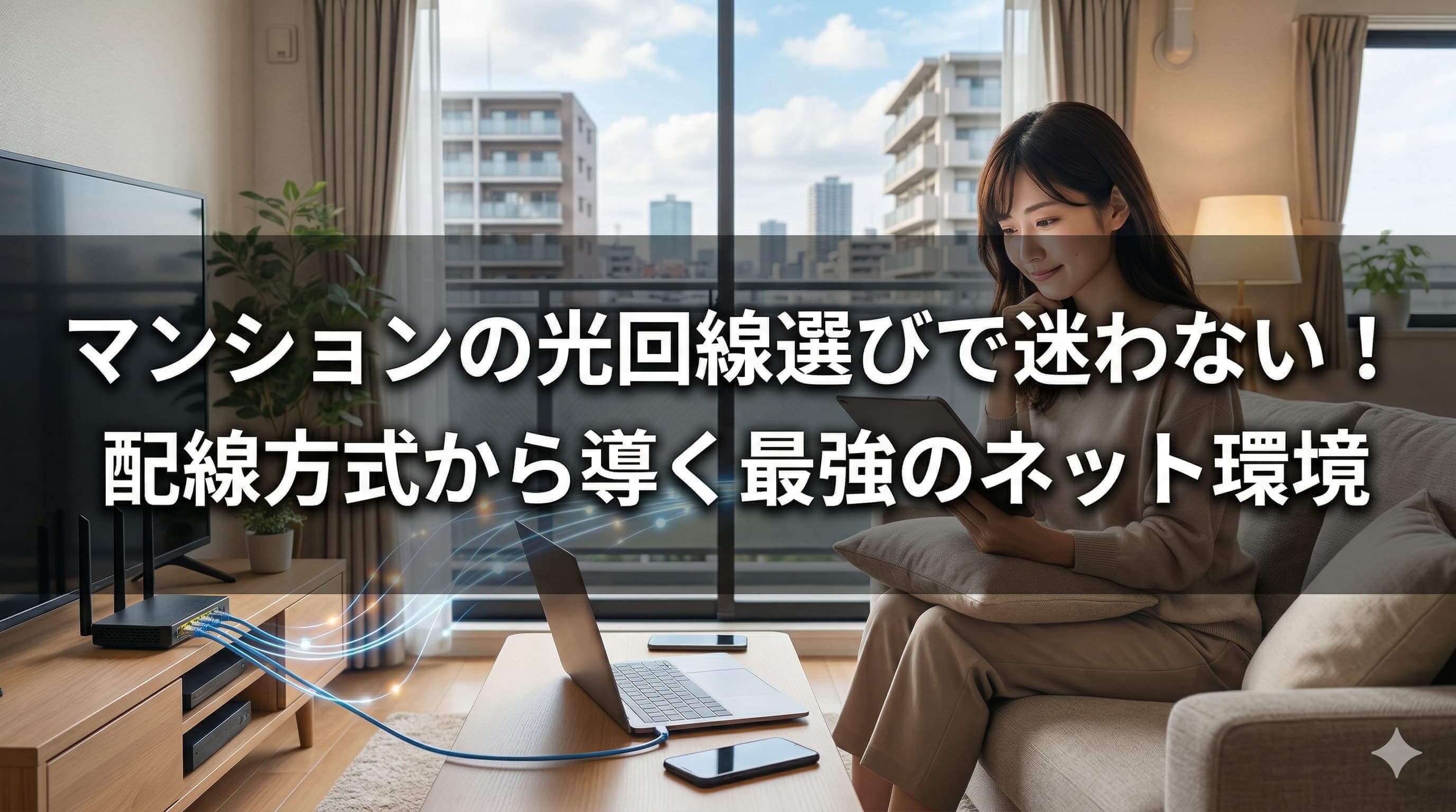 マンションの光回線選びで迷わない！