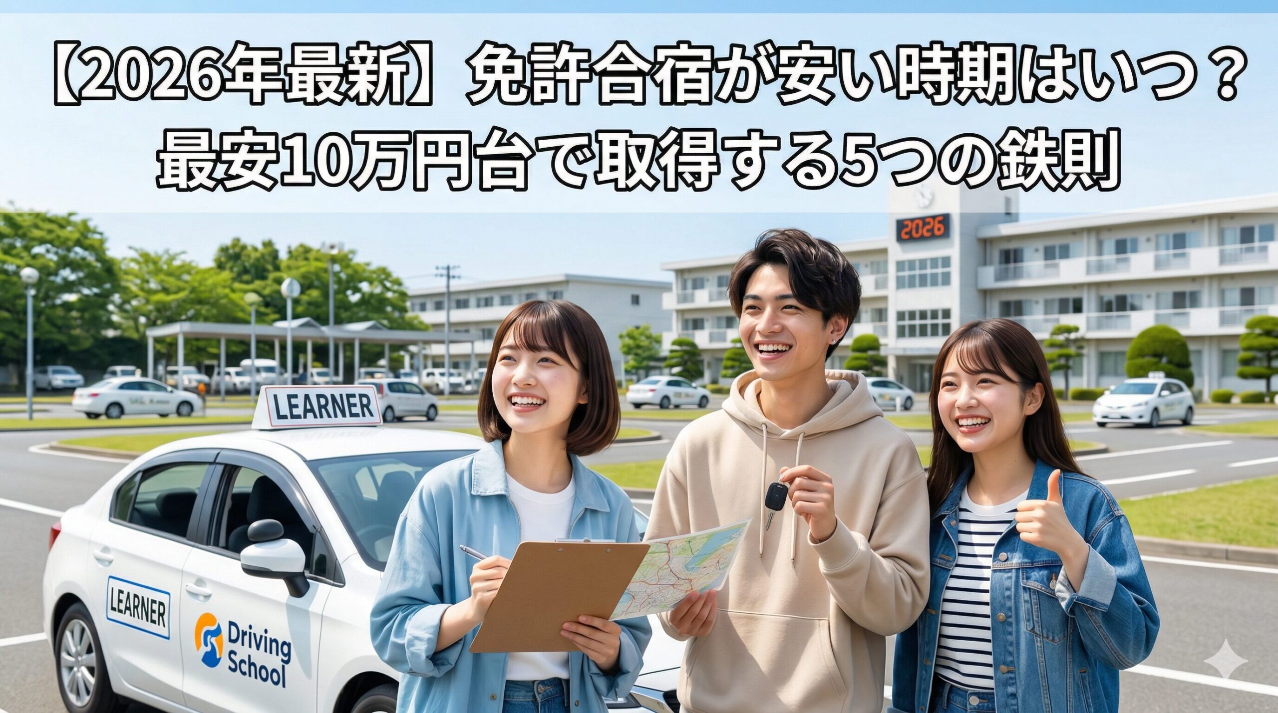 免許合宿が安い時期はいつ