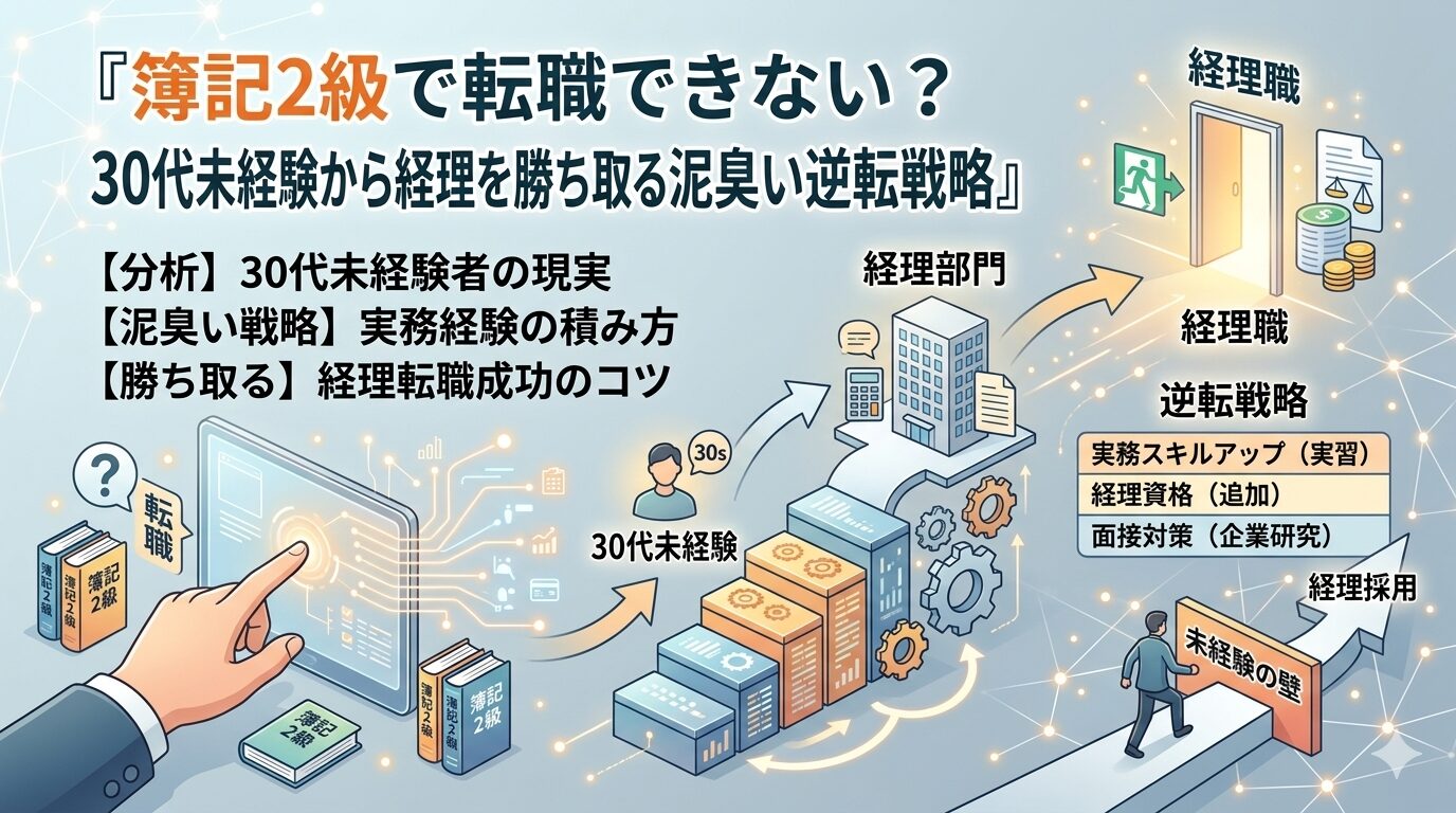 簿記2級で転職できない？