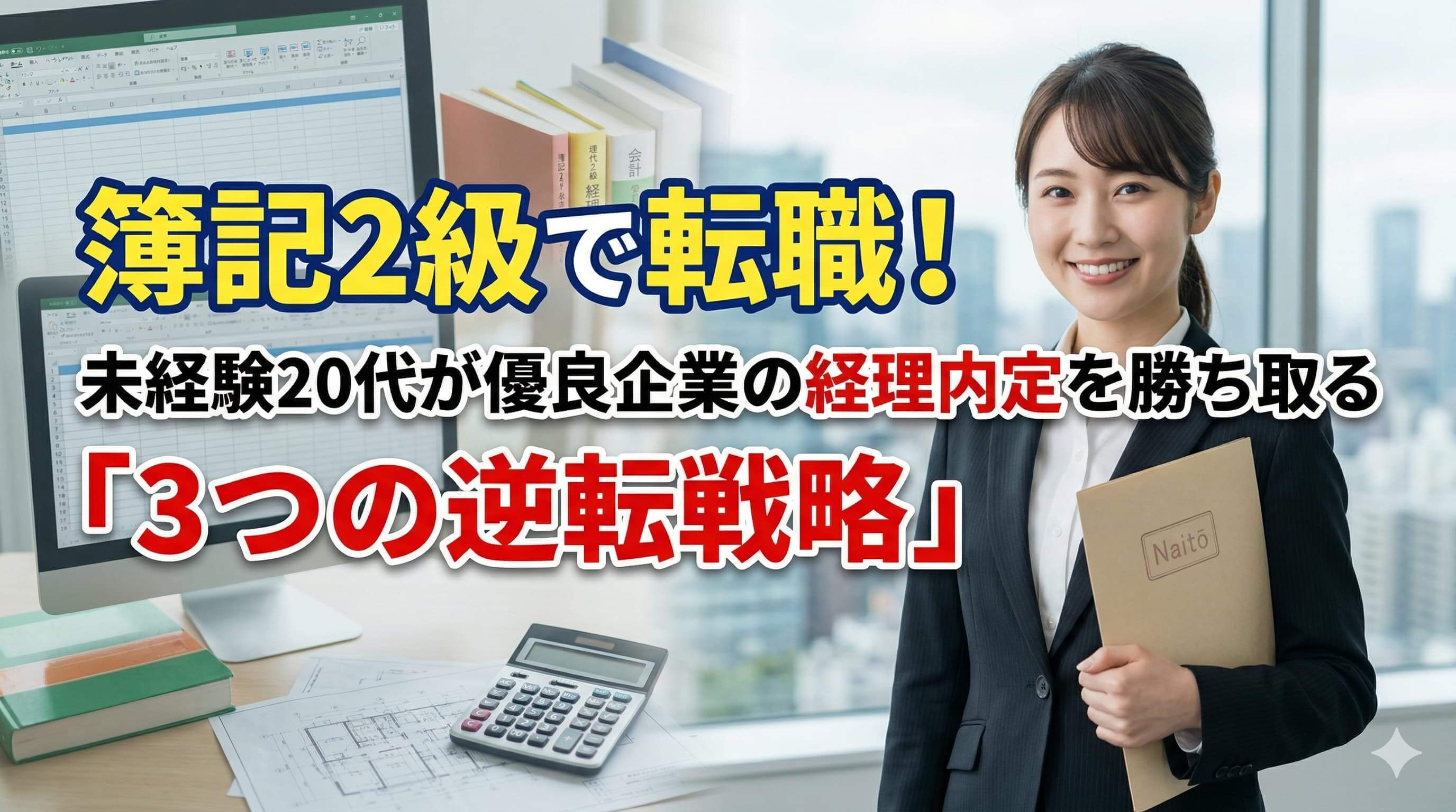 簿記2級で転職！