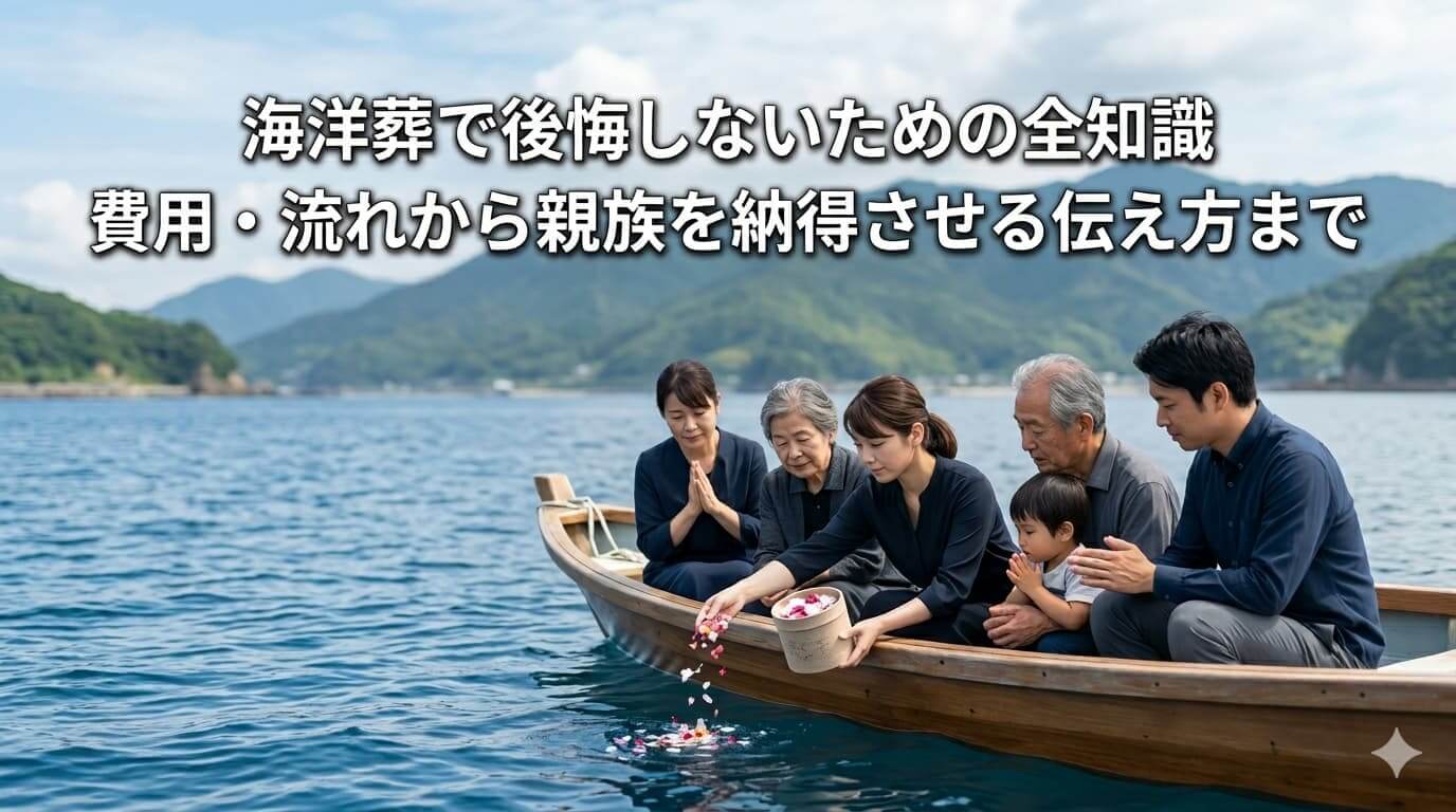 海洋葬で後悔しないための全知識