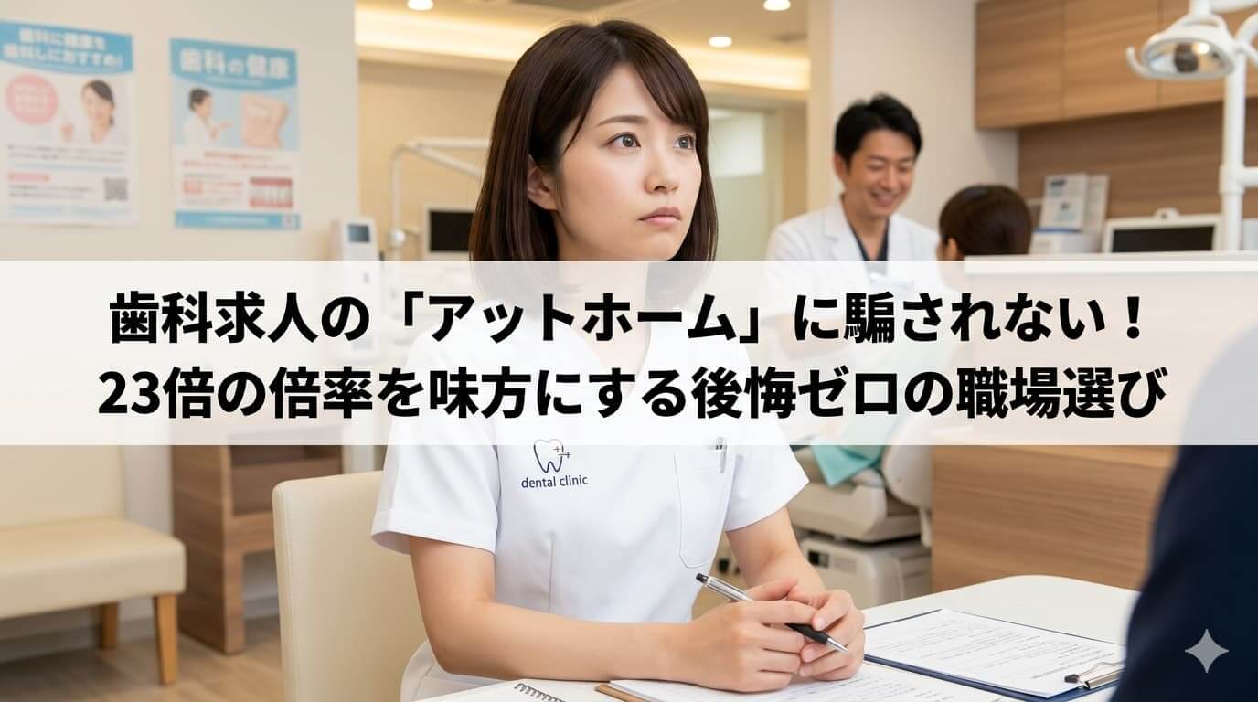 歯科求人の「アットホーム」に騙されない！