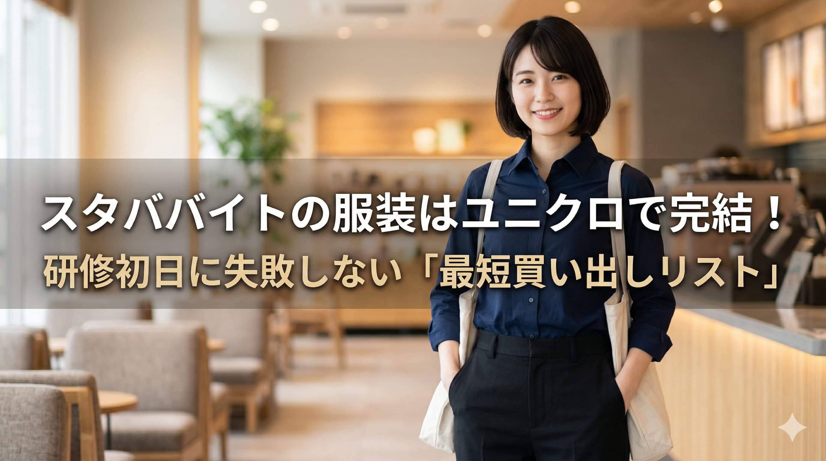 スタババイトの服装はユニクロで完結！
