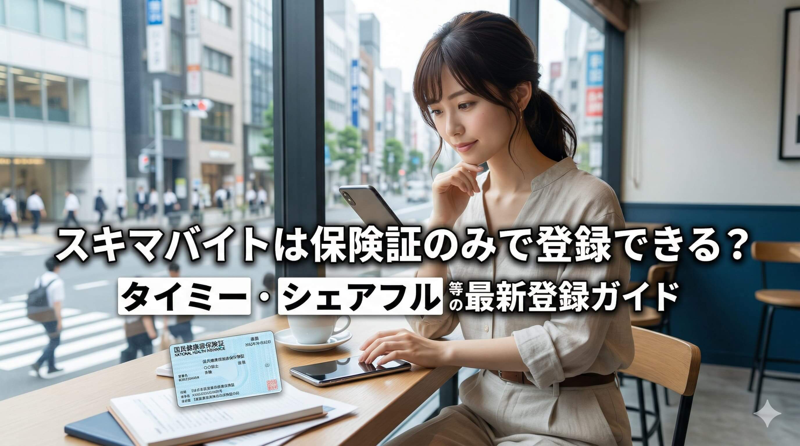 スキマバイトは保険証のみで登録できる？