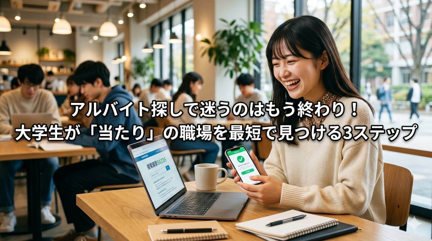 アルバイト探しで迷うのはもう終わり！
