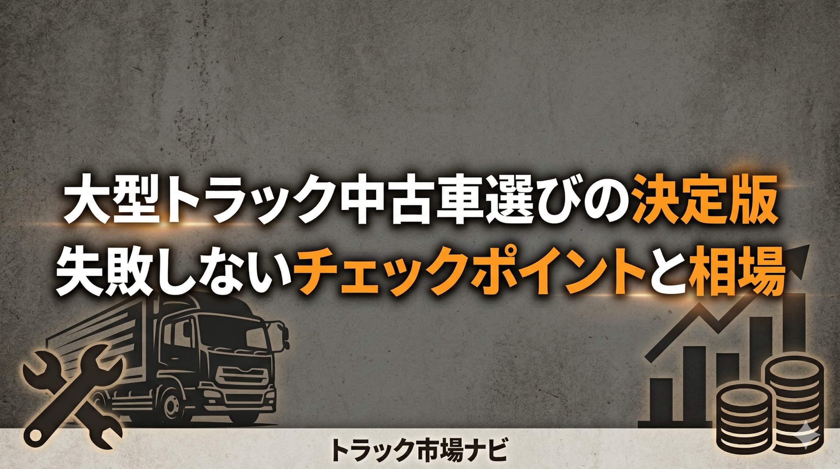 大型トラック中古車選びの決定版