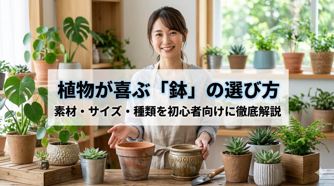 植物が喜ぶ「鉢」の選び方