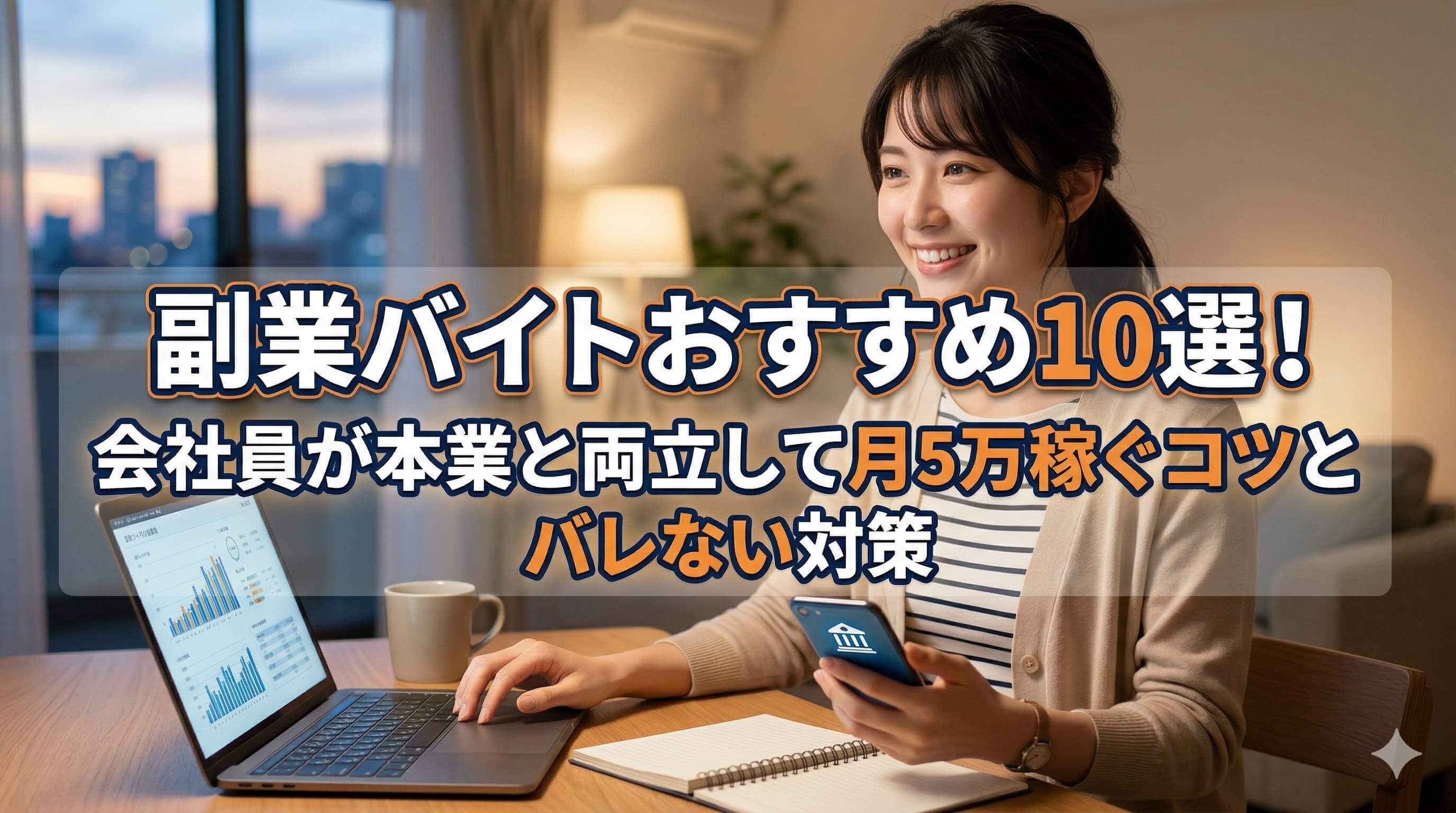 副業バイトおすすめ10選！