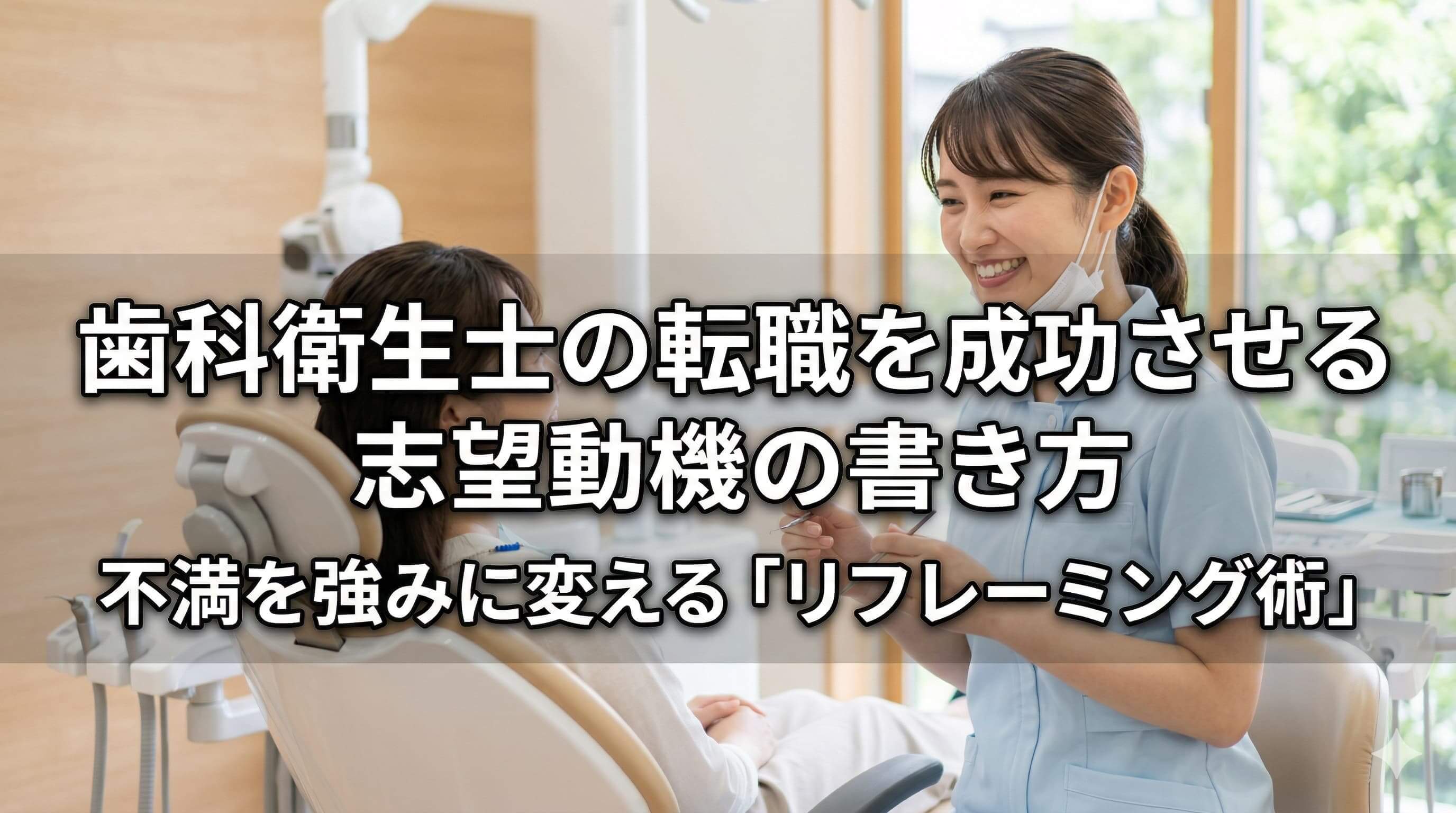 歯科衛生士の転職を成功させる志望動機の書き方