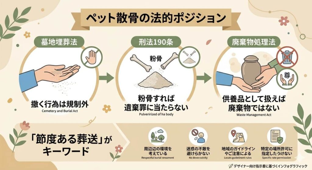 散骨に関わる法律の全体像