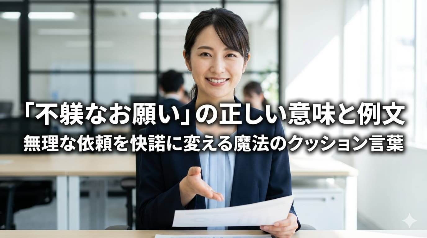 「不躾なお願い」の正しい意味と例文