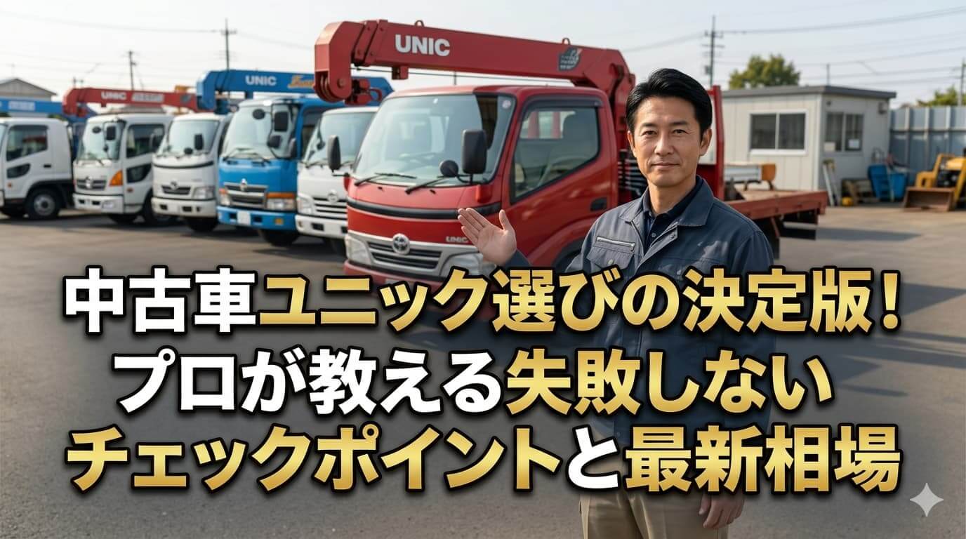 中古車ユニック選びの決定版！