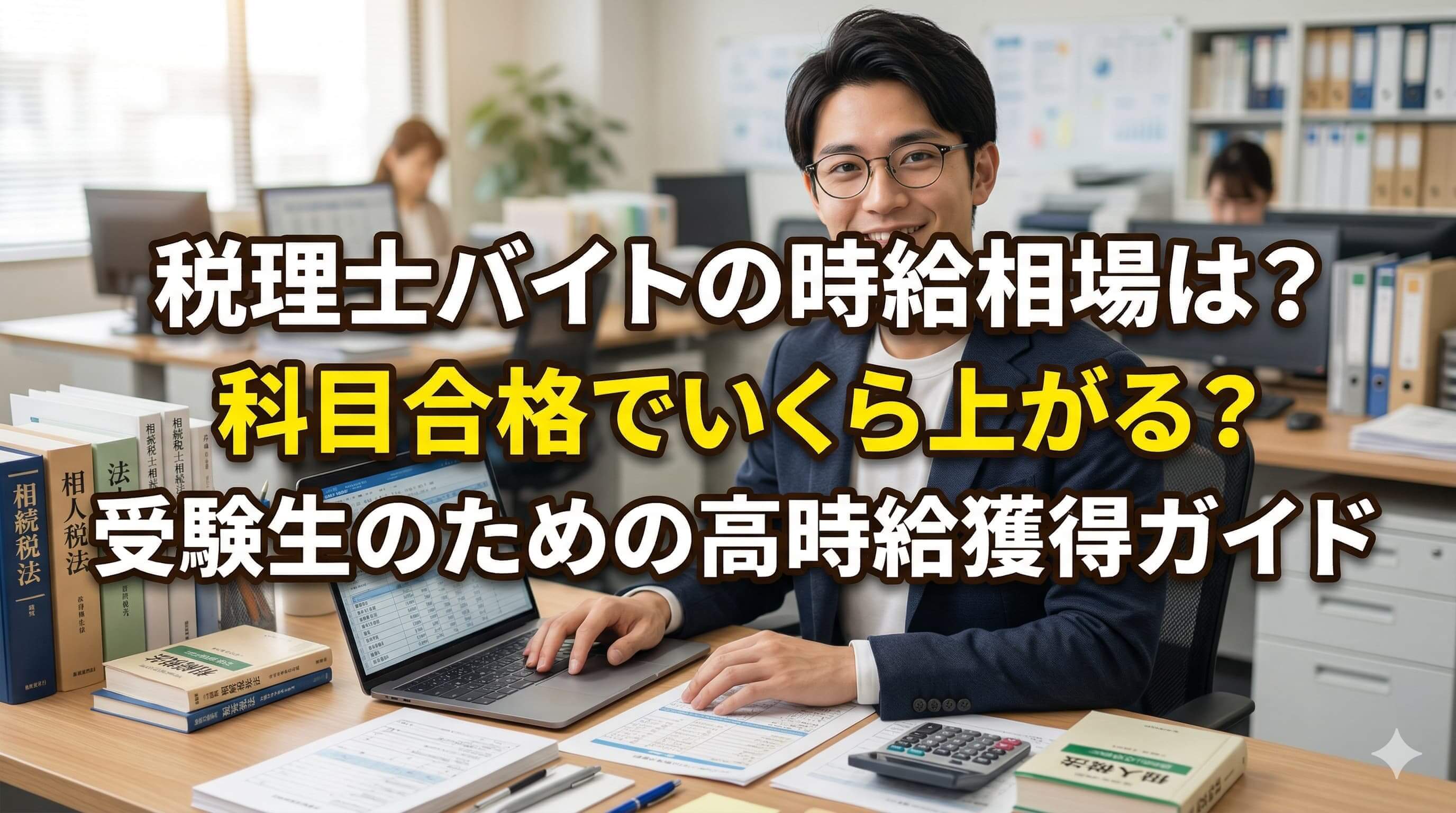 税理士バイトの時給相場は？