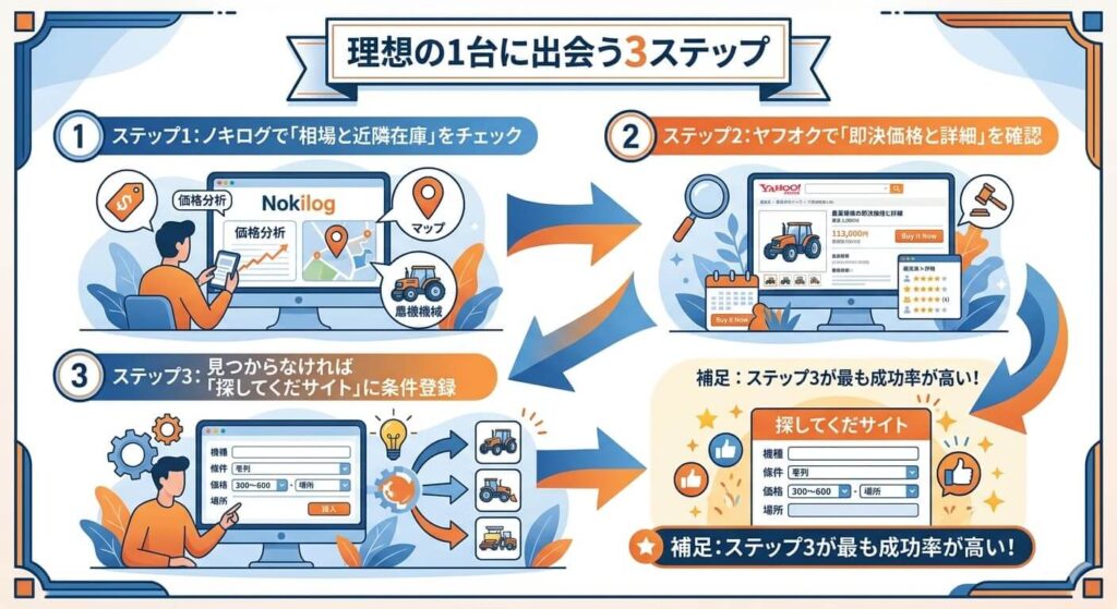 農機具王 在庫検索の黄金ルート