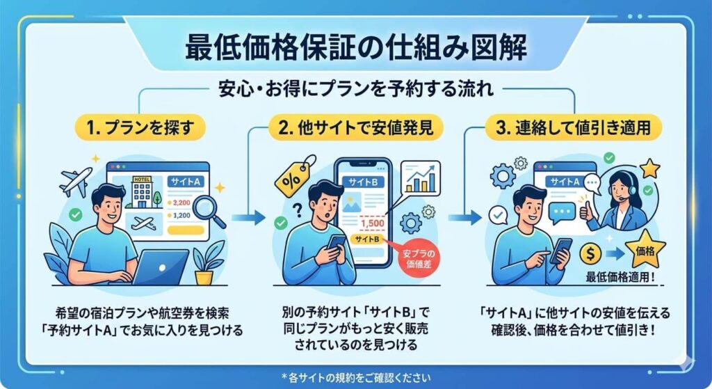 最低価格保証の仕組み図解