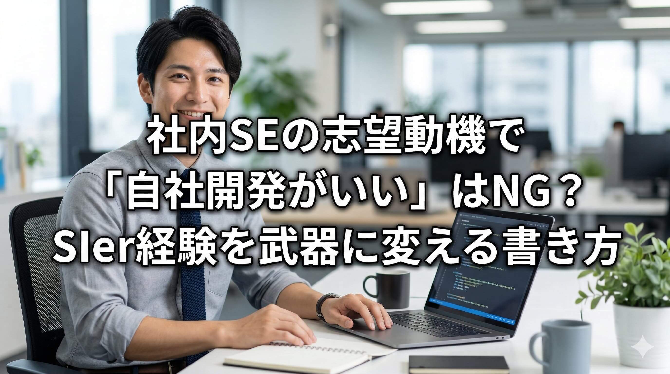 社内SEの志望動機で「自社開発がいい」はNG？