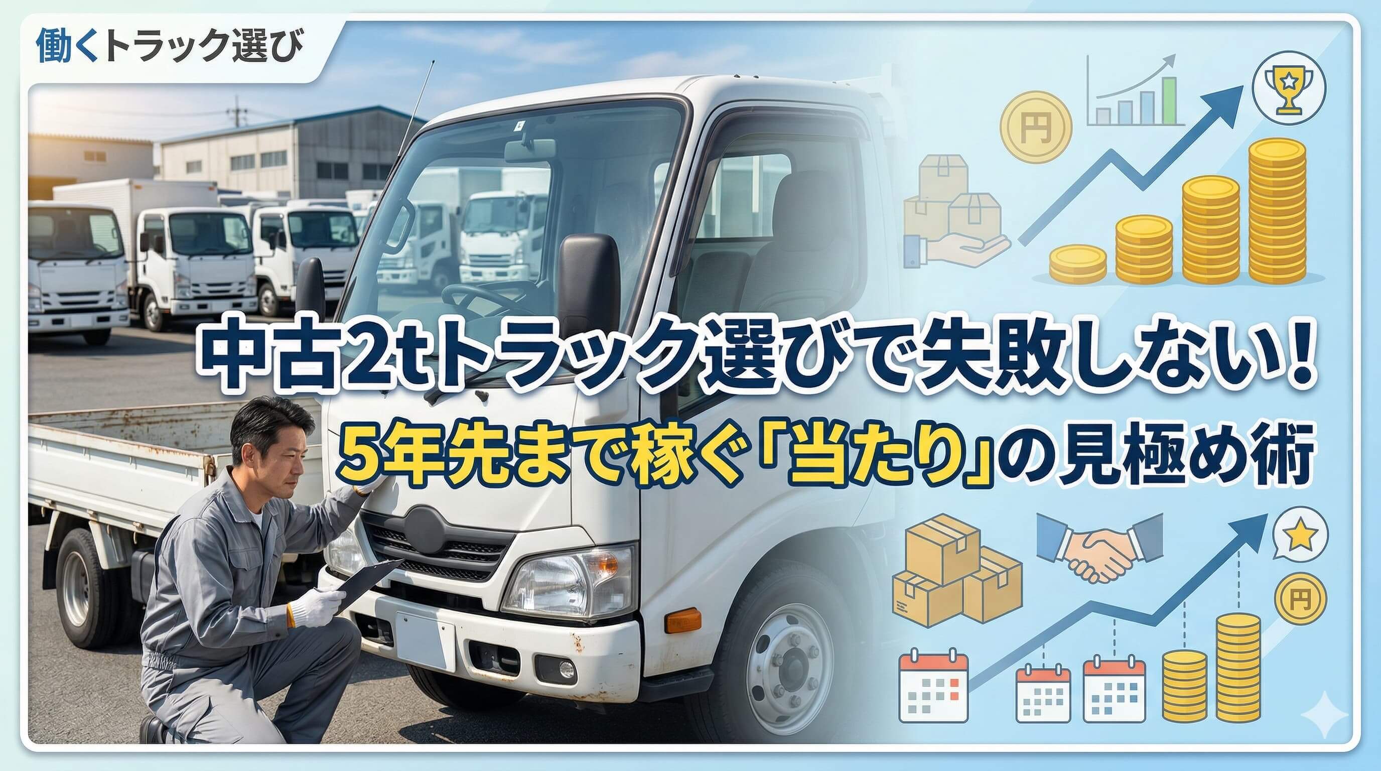 中古2tトラック選びで失敗しない！