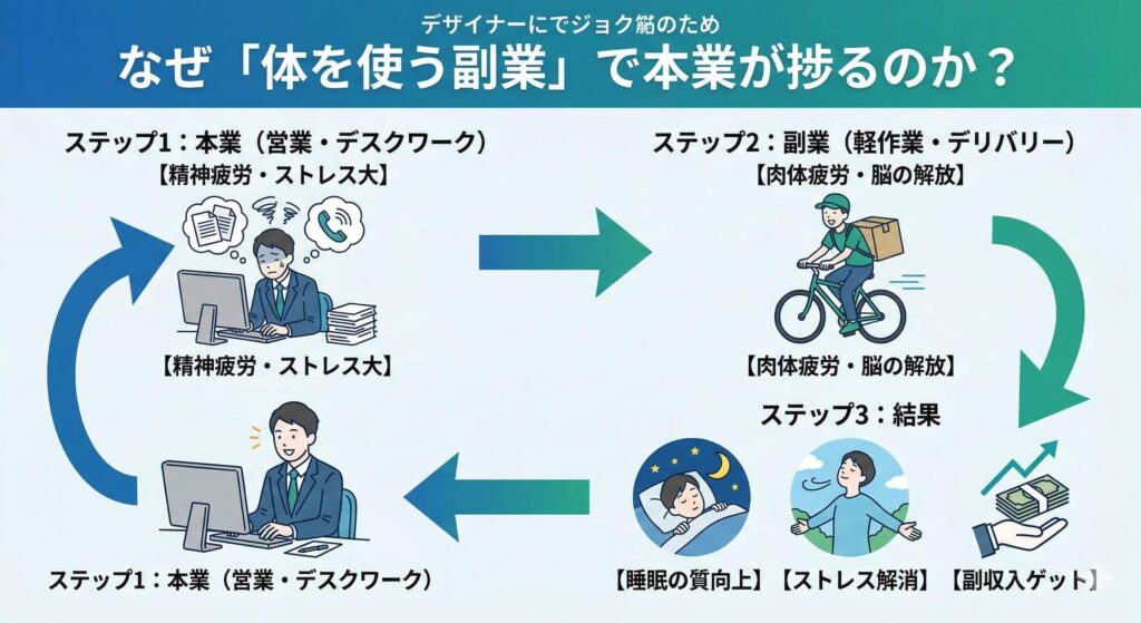  アクティブレスト型副業の仕組み