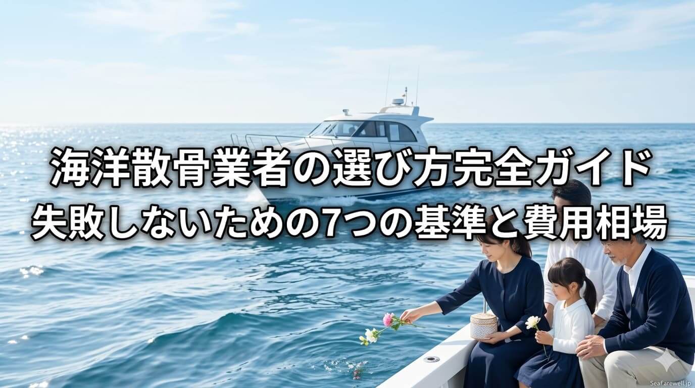 海洋散骨業者の選び方完全ガイド