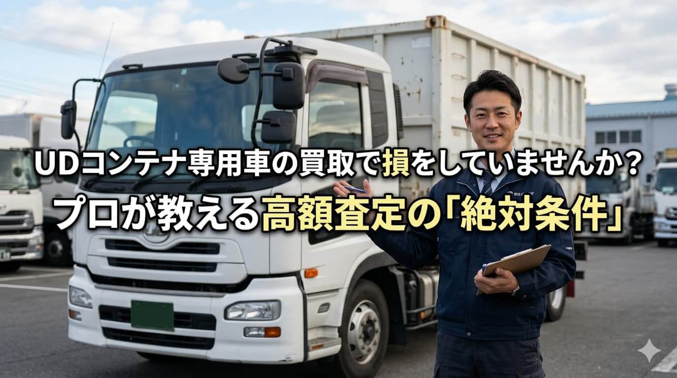 UDコンテナ専用車の買取で損をしていませんか？
