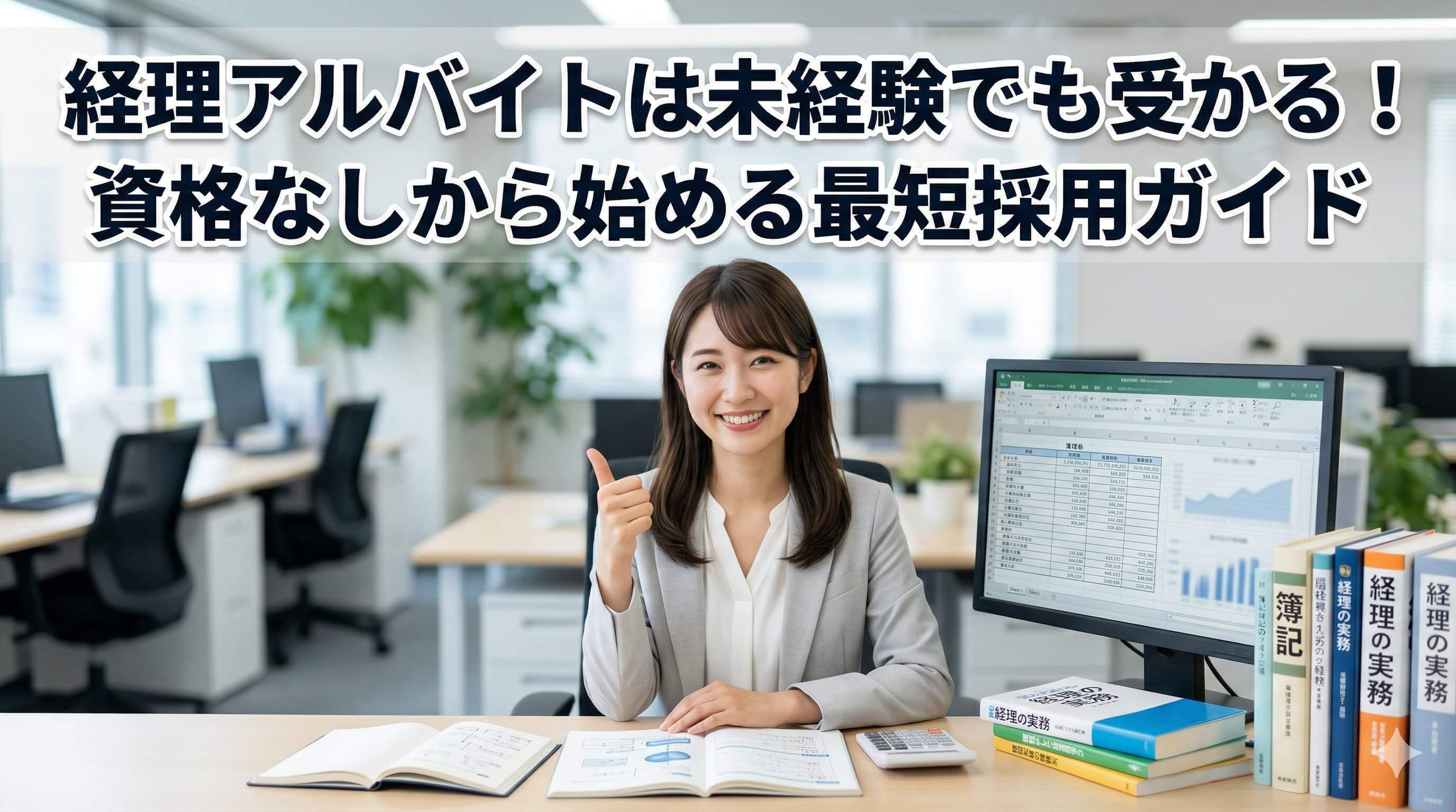 経理アルバイトは未経験でも受かる！