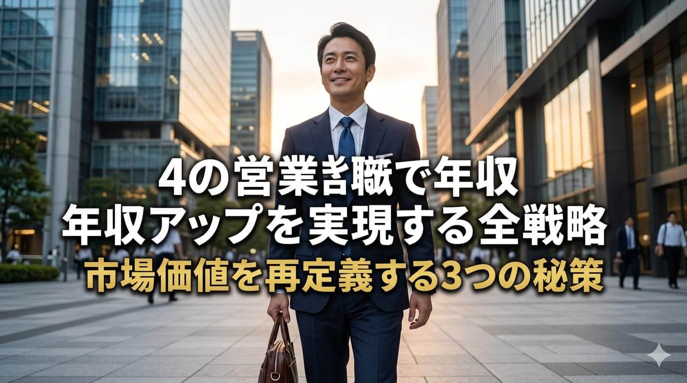 40代の営業転職で年収アップを実現する全戦略