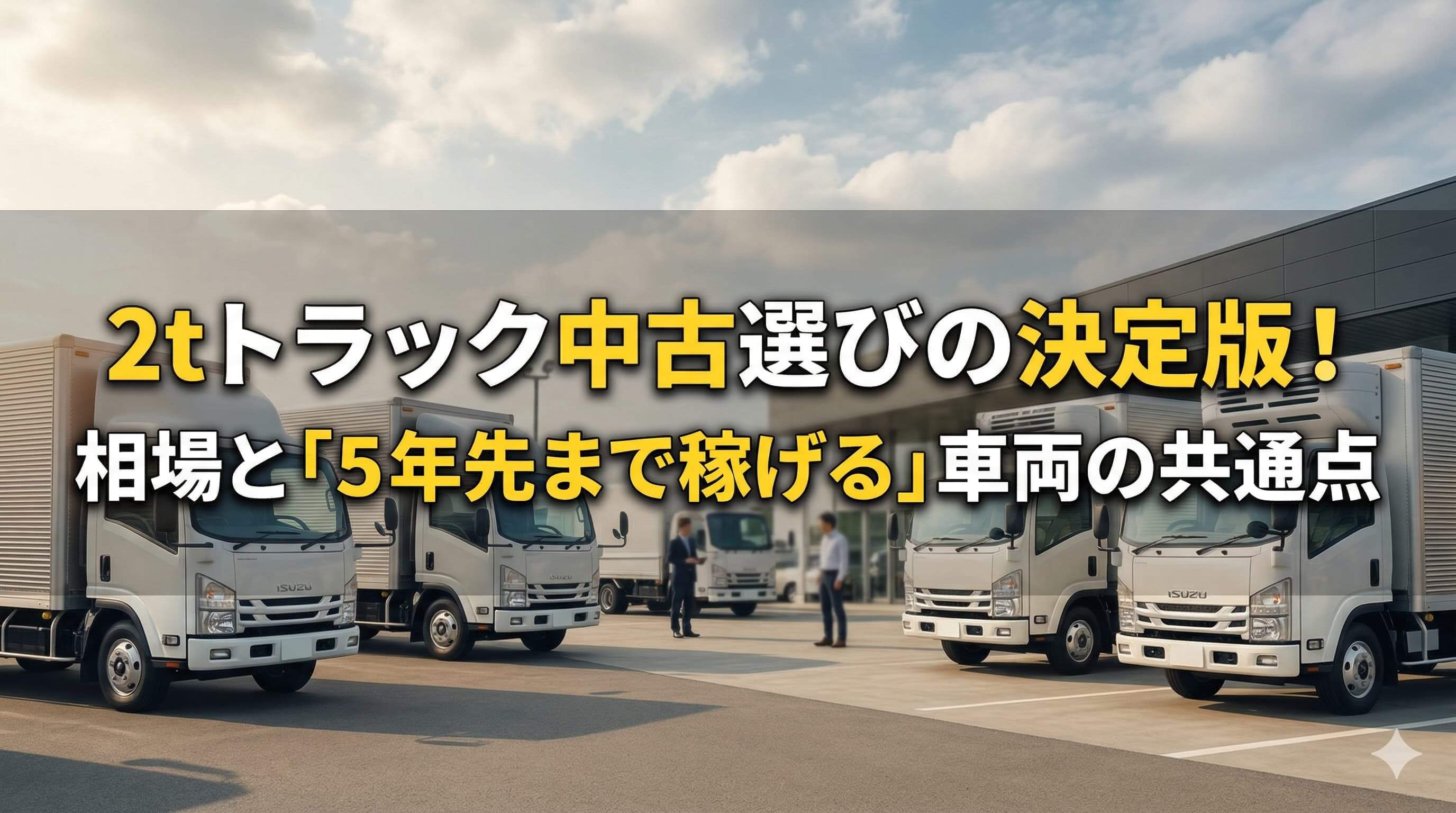 2tトラック中古選びの決定版！