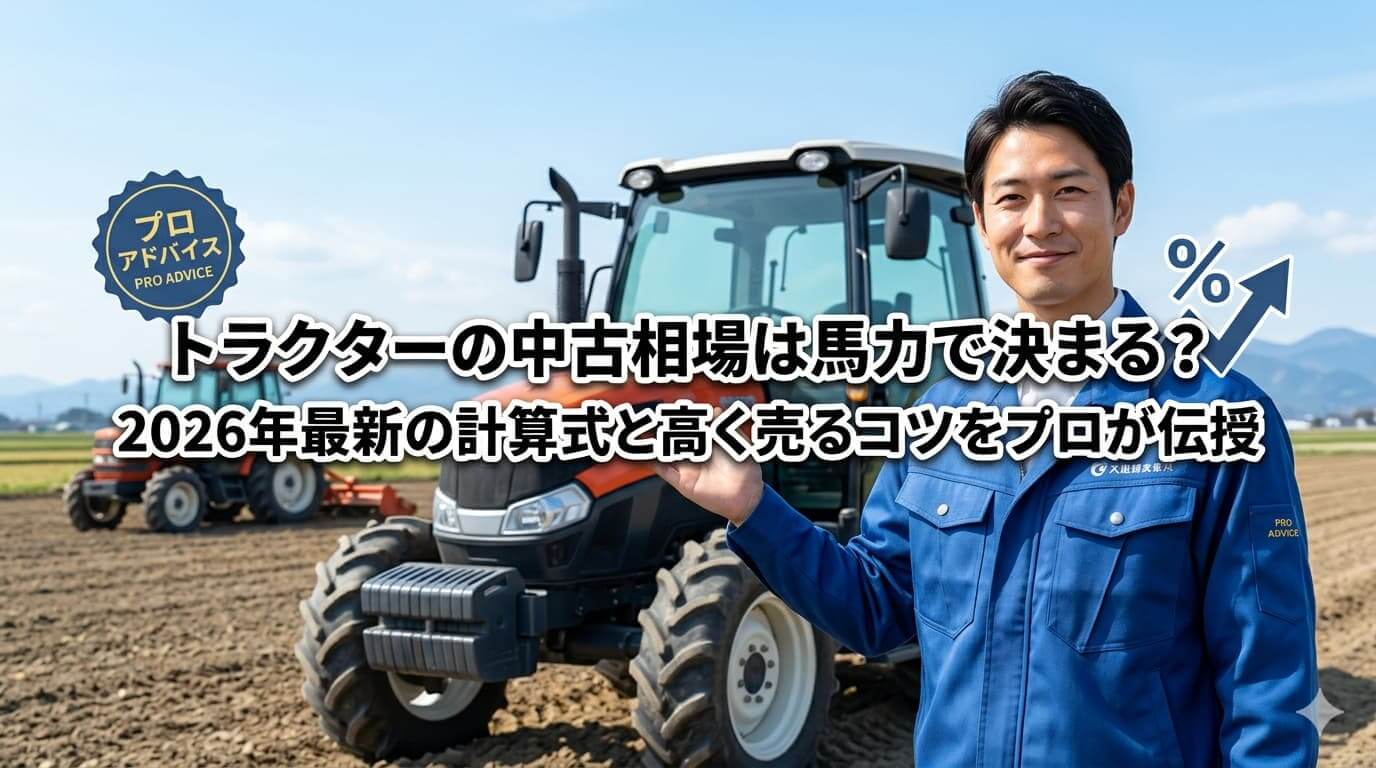 トラクターの中古相場は馬力で決まる？