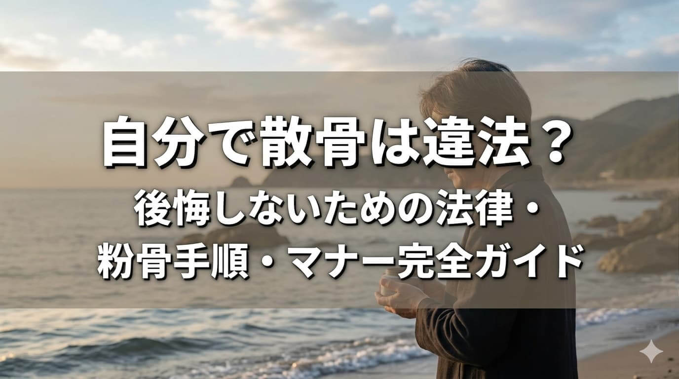自分で散骨は違法？