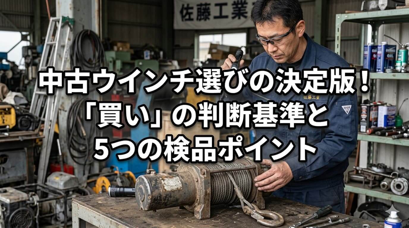 中古ウインチ選びの決定版！