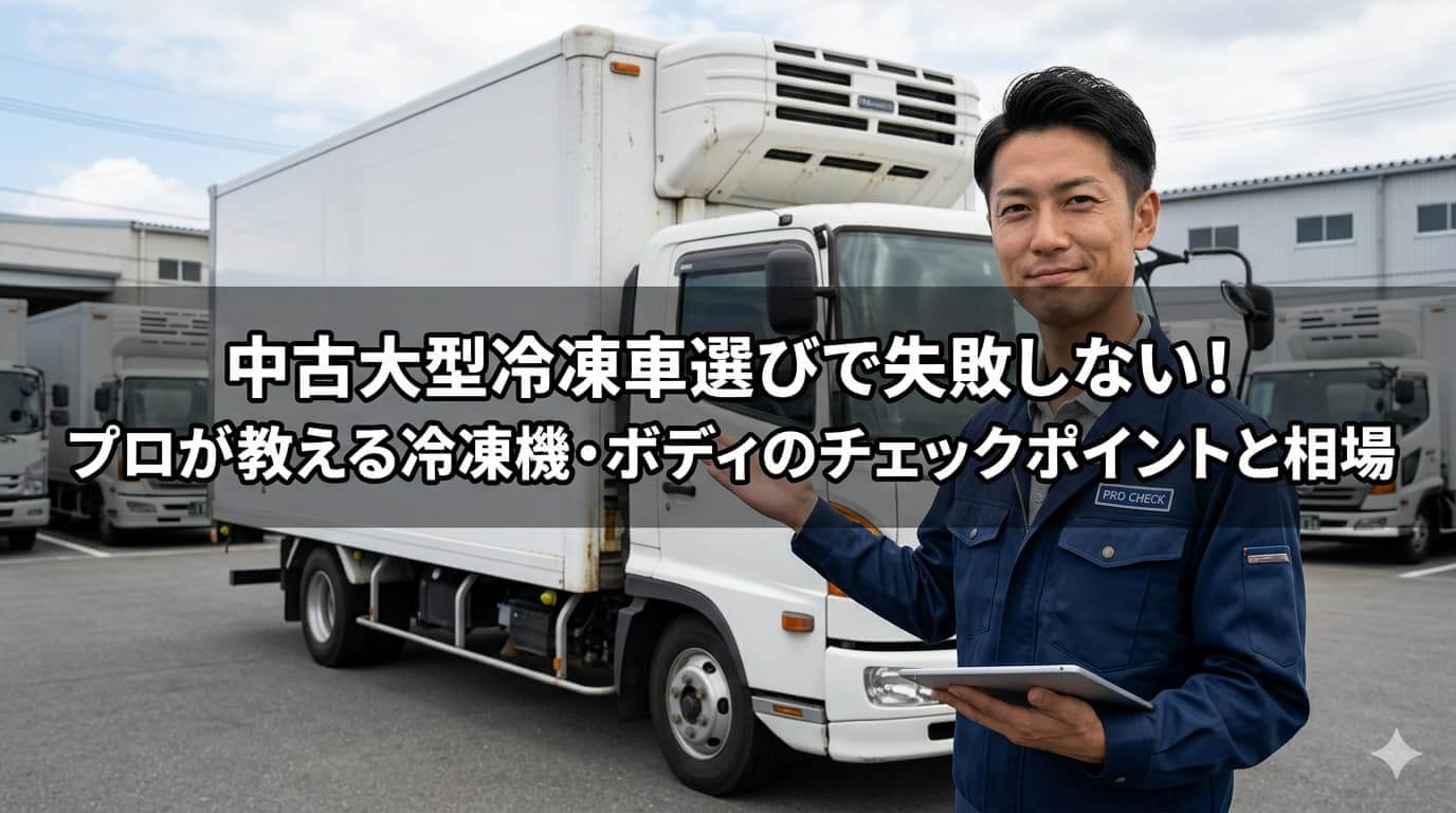 中古大型冷凍車選びで失敗しない！