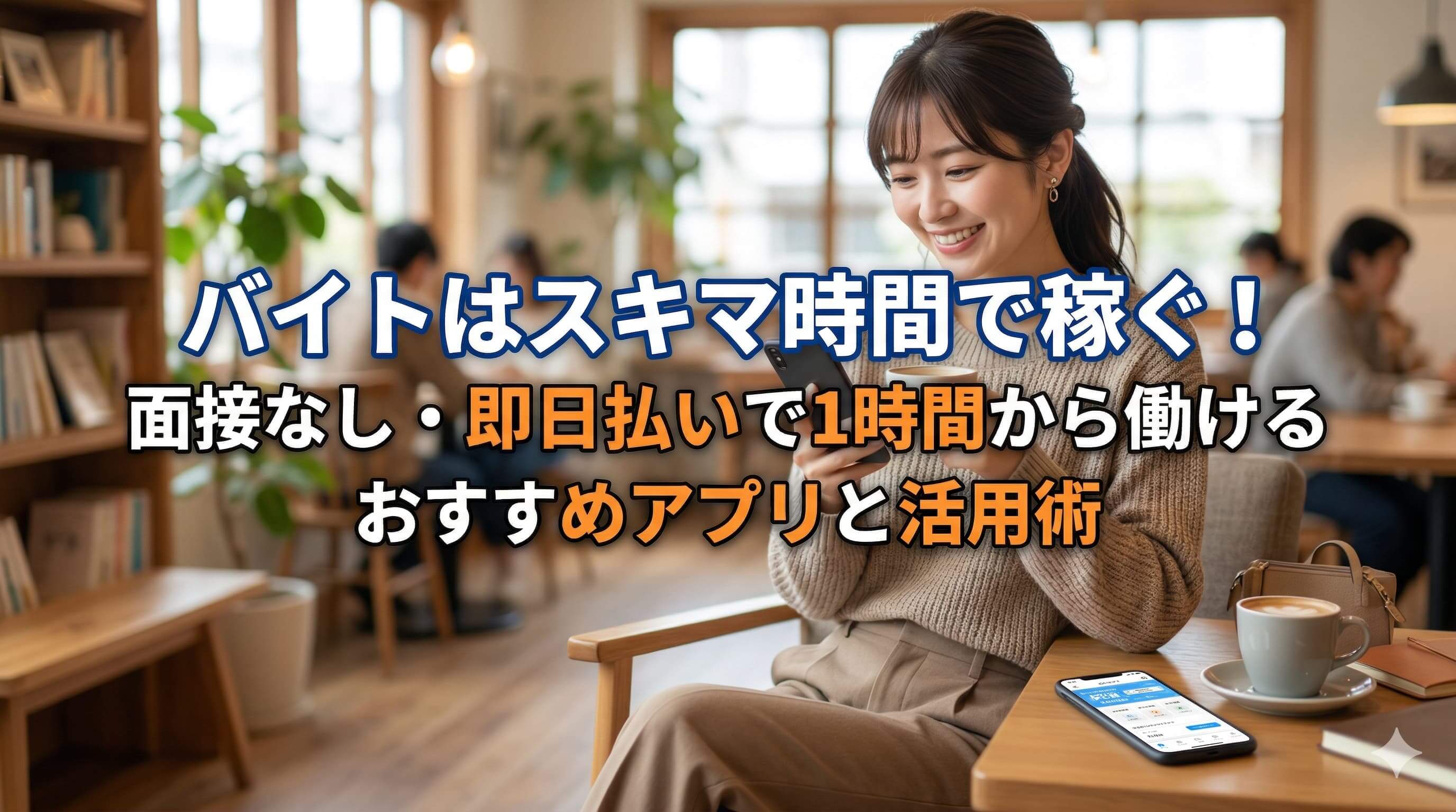 バイトはスキマ時間で稼ぐ！