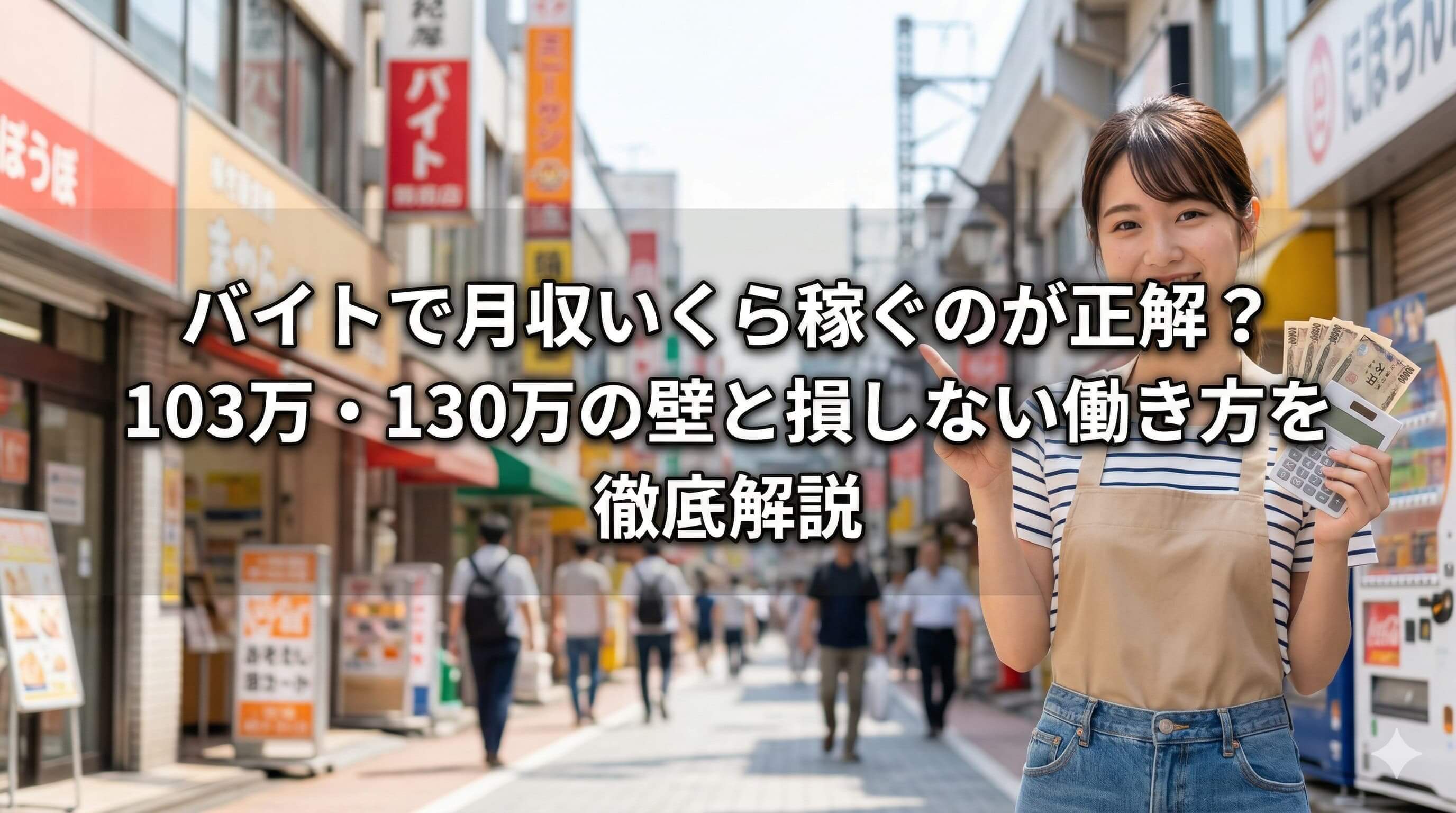 バイトで月収いくら稼ぐのが正解？