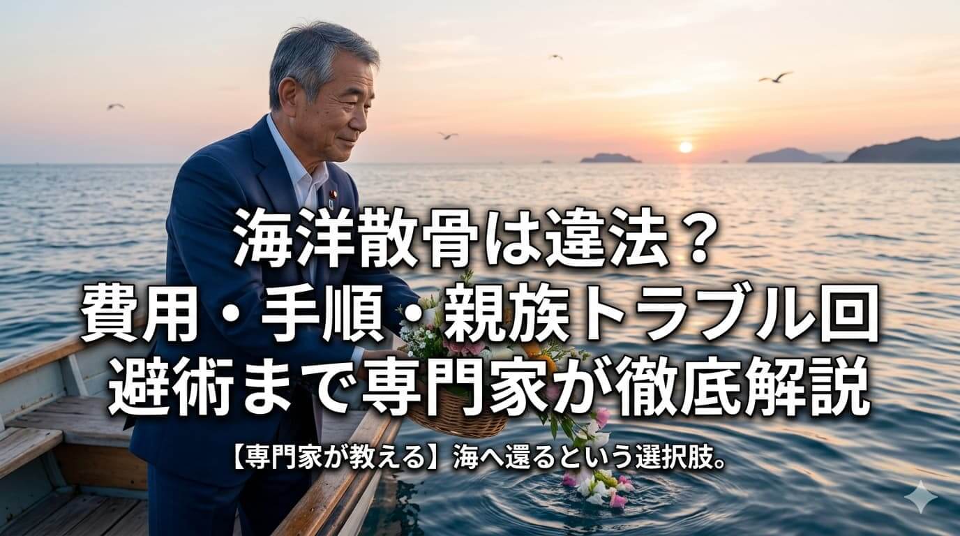 海洋散骨は違法？