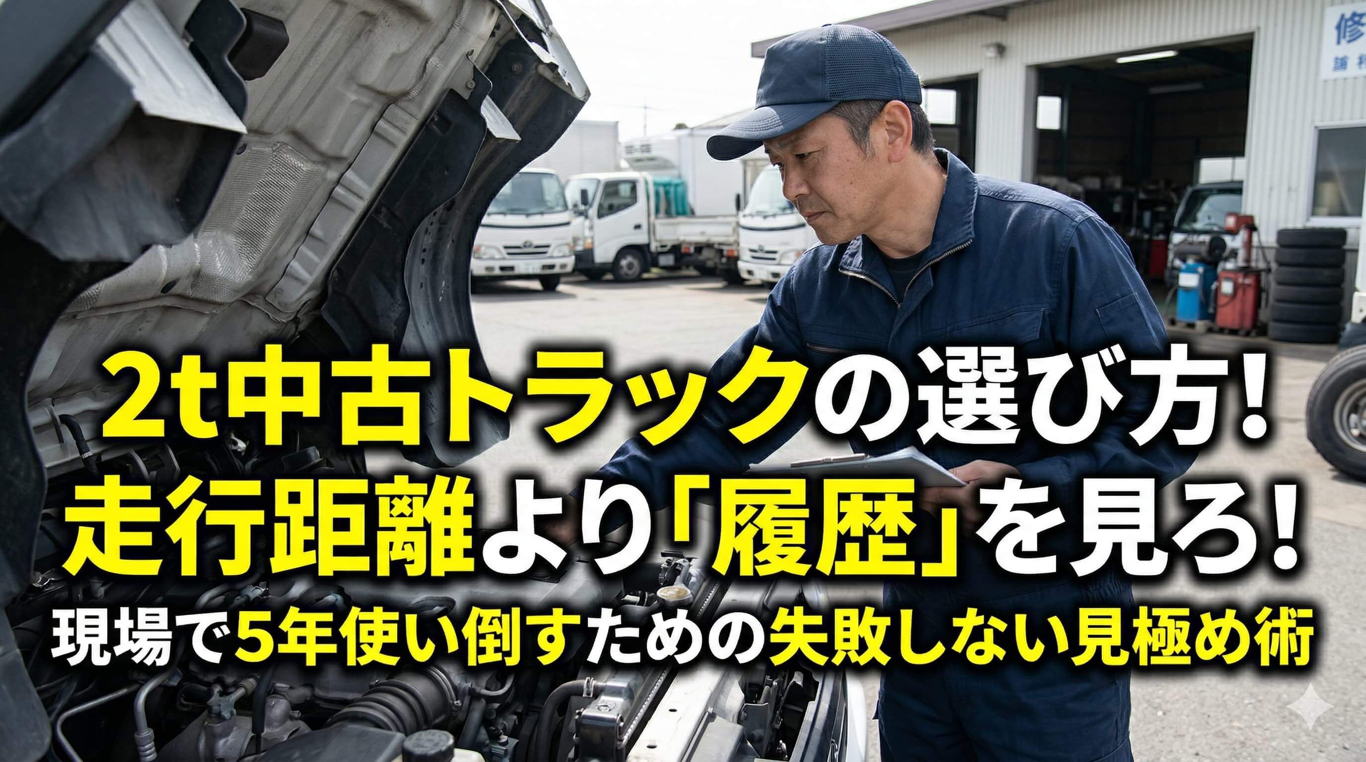 2t中古トラックの選び方！
