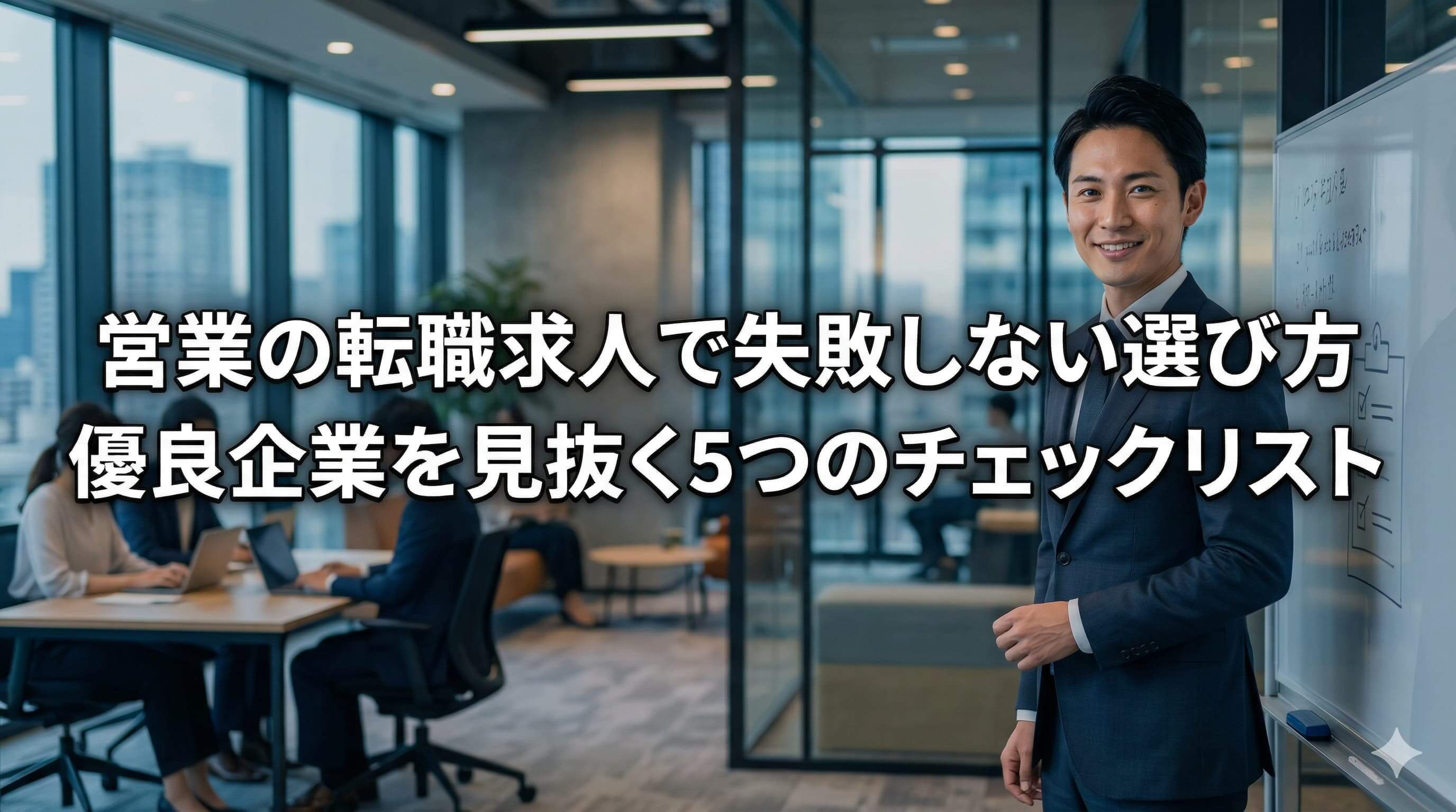 営業の転職求人で失敗しない選び方