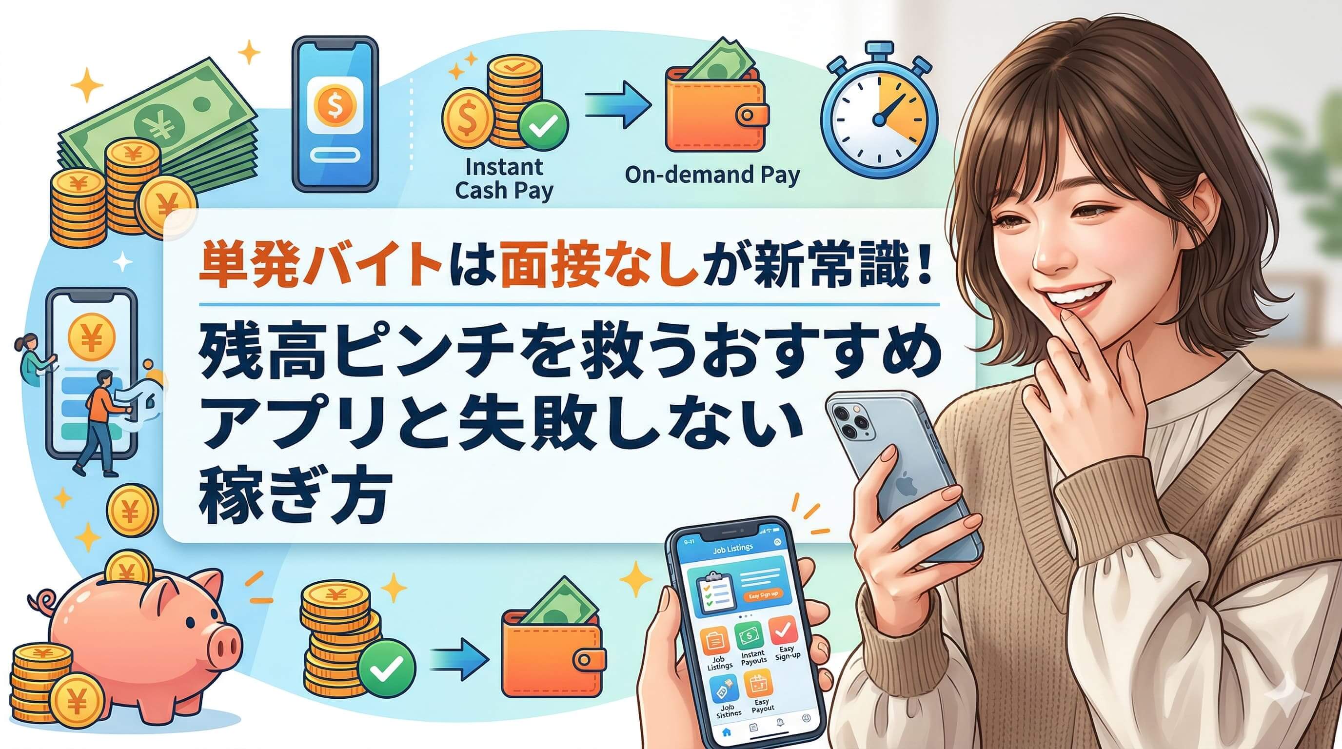 単発バイトは面接なしが新常識！