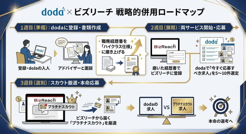 doda×ビズリーチ 戦略的併用ロードマップ