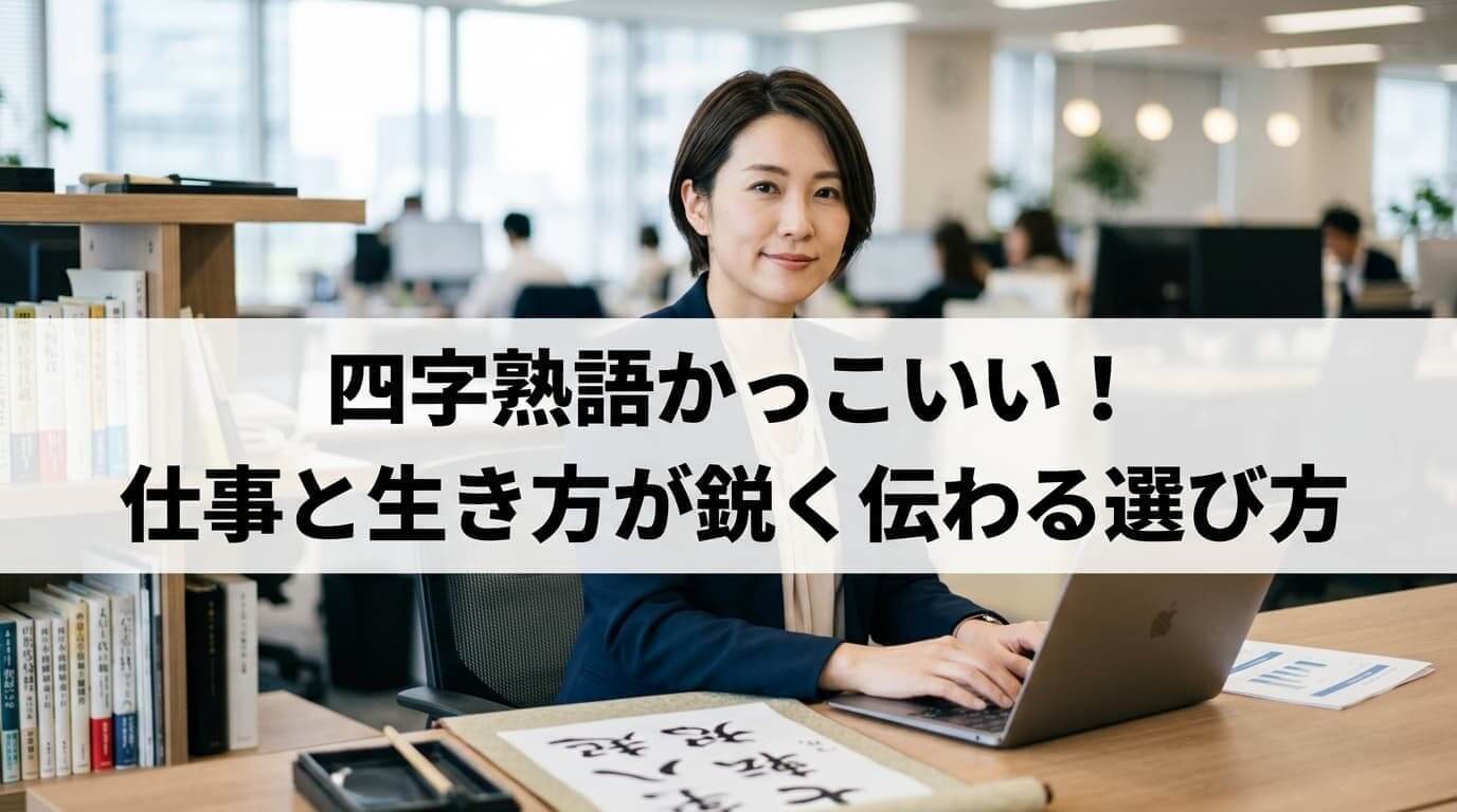 四字熟語かっこいい！ 仕事と生き方が鋭く伝わる選び方