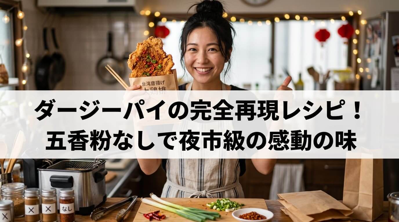 ダージーパイの完全再現レシピ！ 五香粉なしで夜市級の感動の味