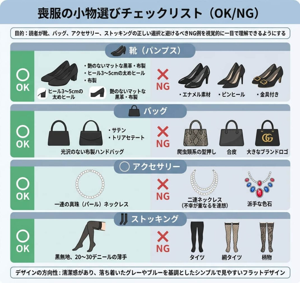 喪服の小物選びチェックリスト