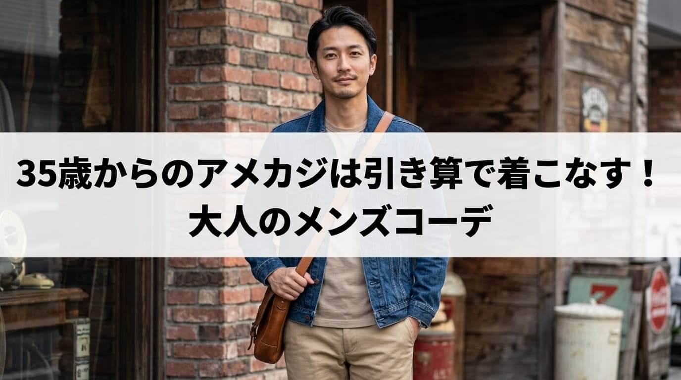 35歳からのアメカジは引き算で着こなす！ 大人のメンズコーデ