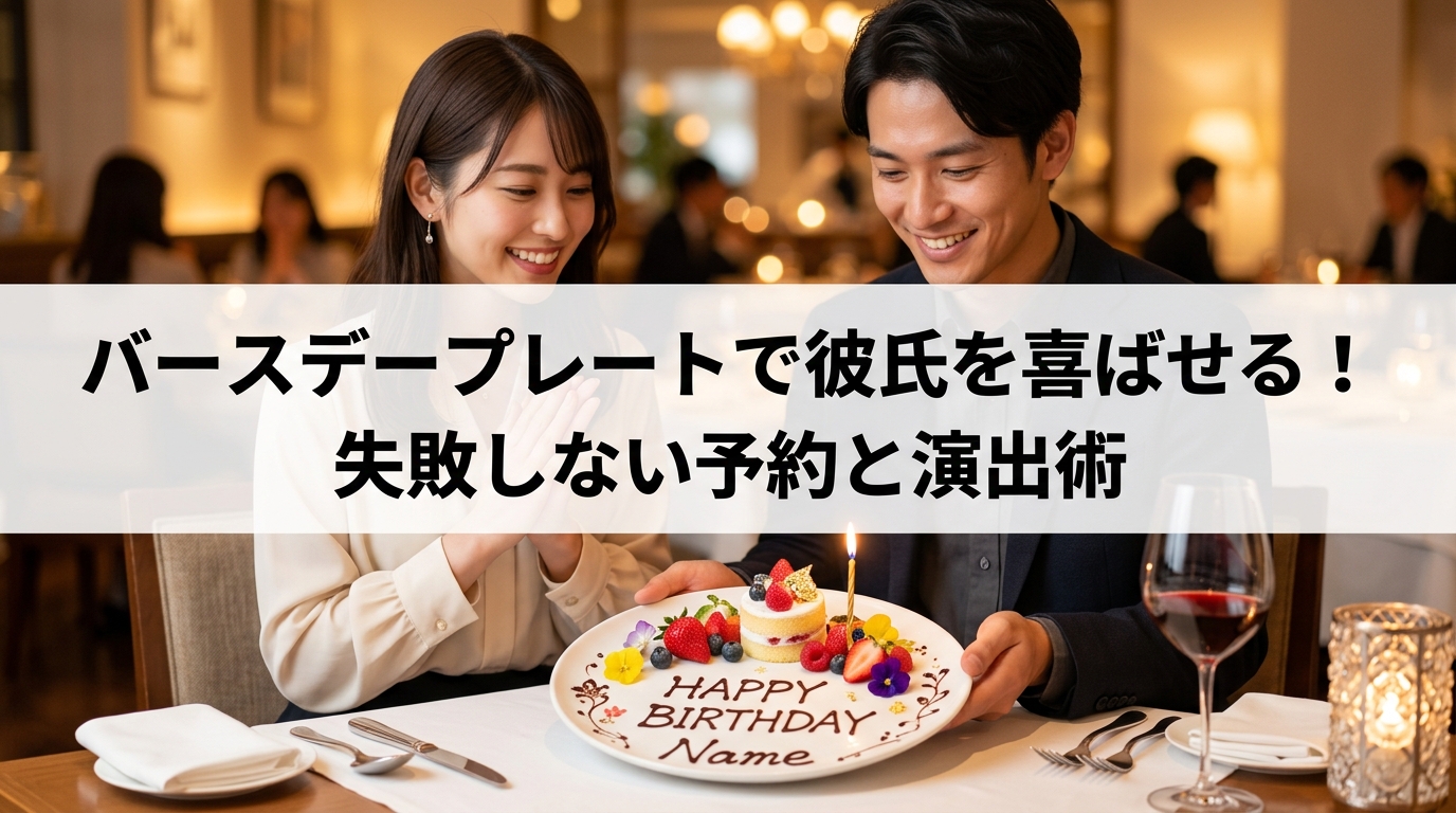 バースデープレートで彼氏を喜ばせる！失敗しない予約と演出術