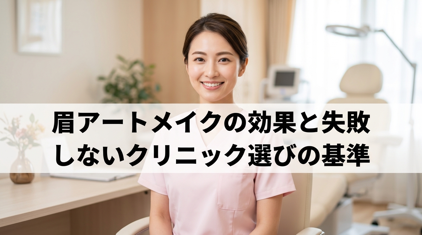 眉アートメイクの効果と失敗しないクリニック選びの基準